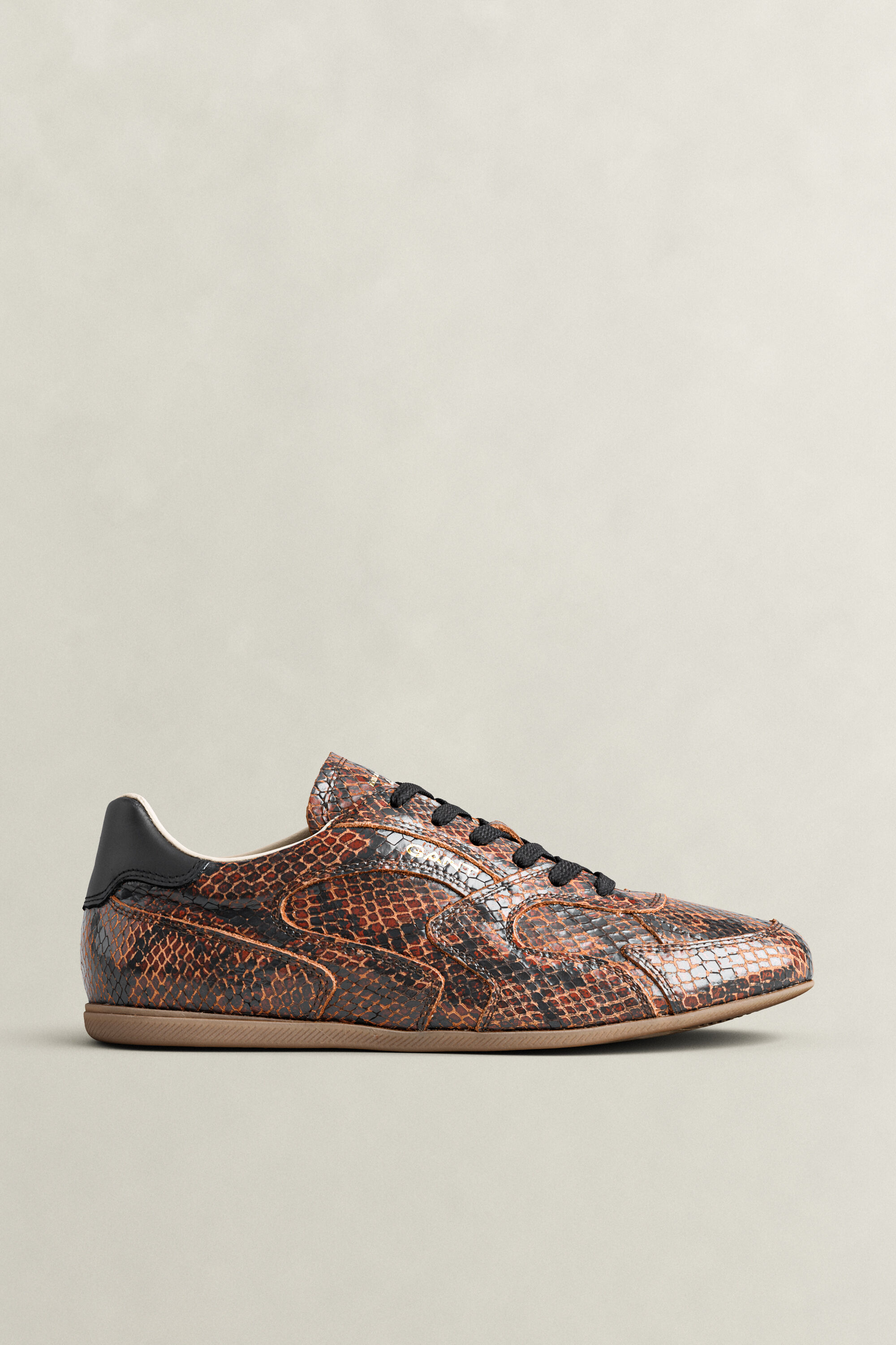 Sperly Ledersneaker in Schlangenlederoptik