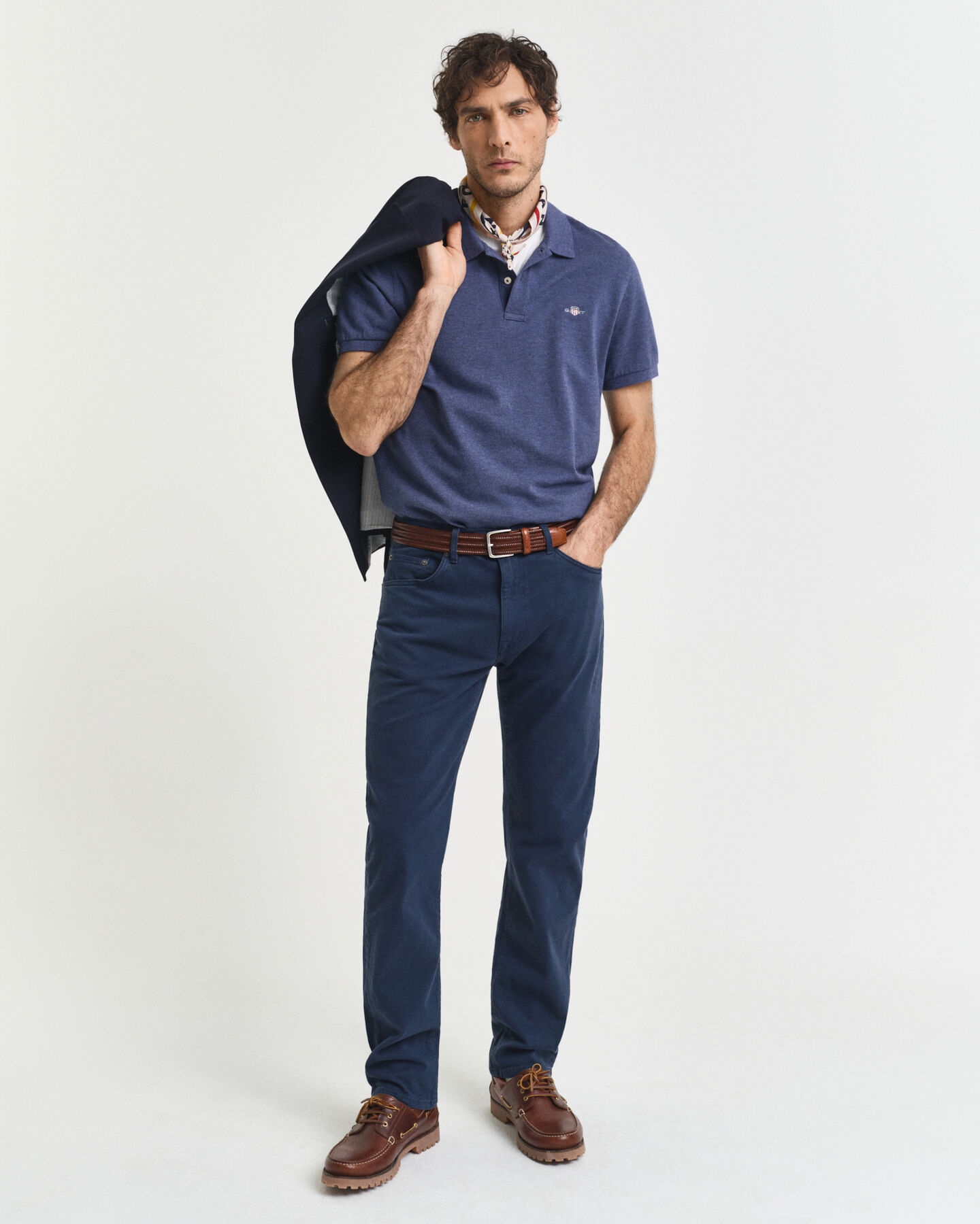 Regular Fit Shield Piqu&eacute; Poloshirt