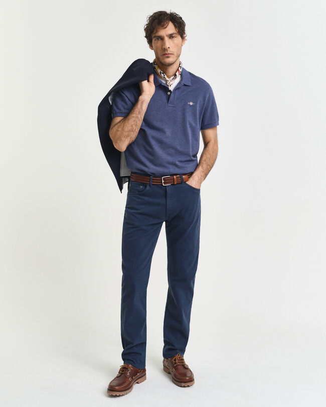 Regular Fit Shield Piqu&eacute; Poloshirt