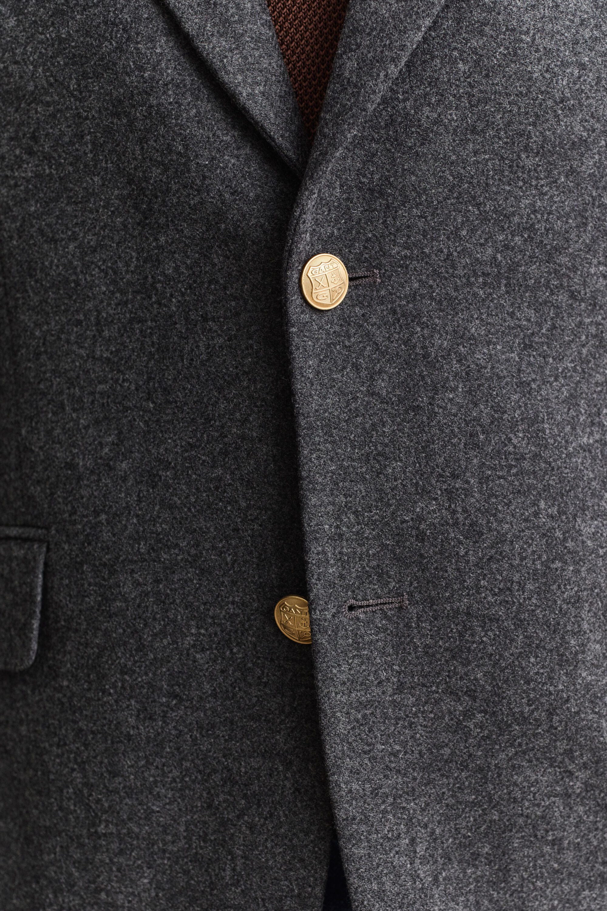 Classic Club Sakko aus Flanell-Woll-Mix