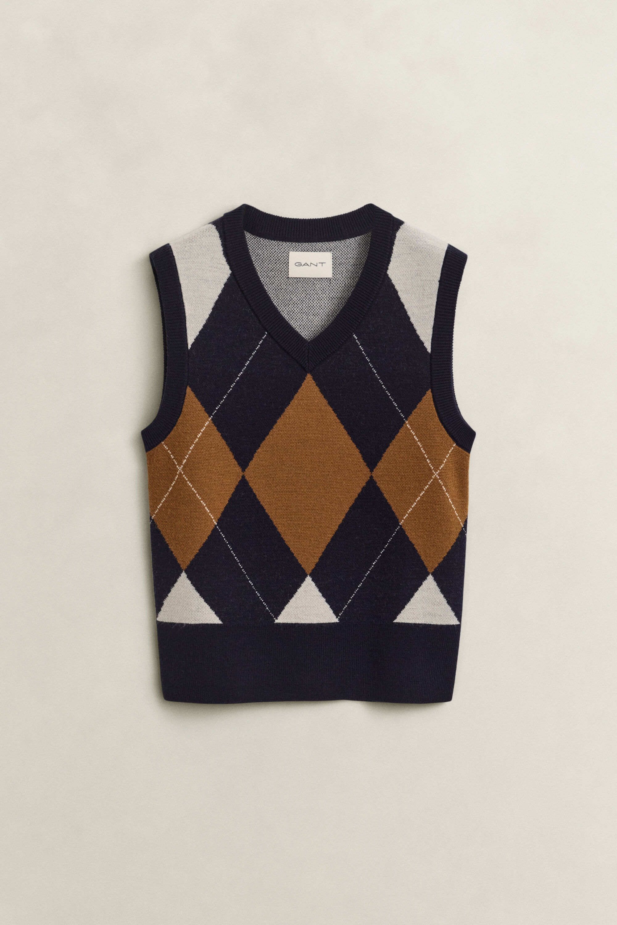 Strickpullunder aus Wolle mit Argyle-Muster