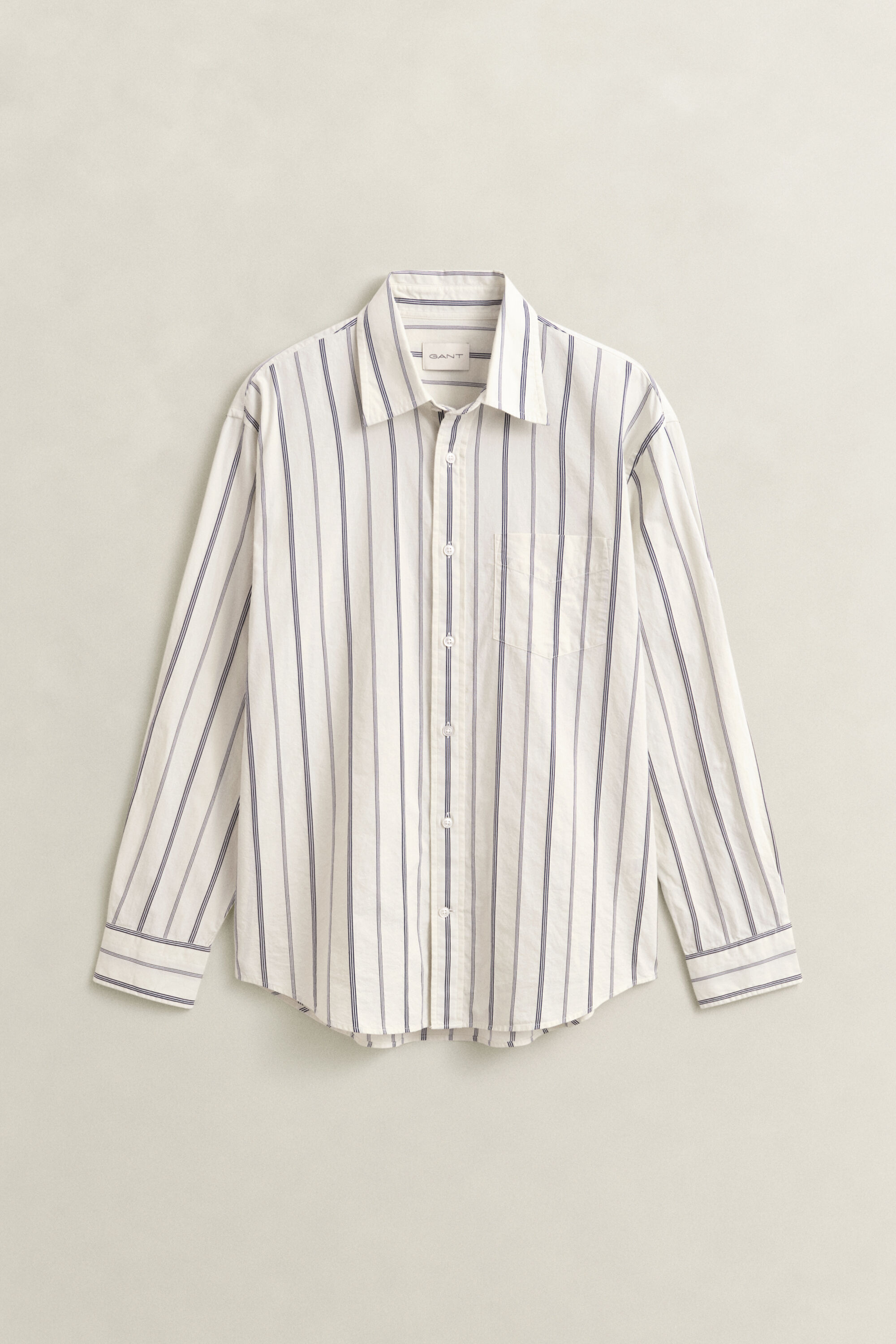 Relaxed Fit Dobby Stripe Hemd