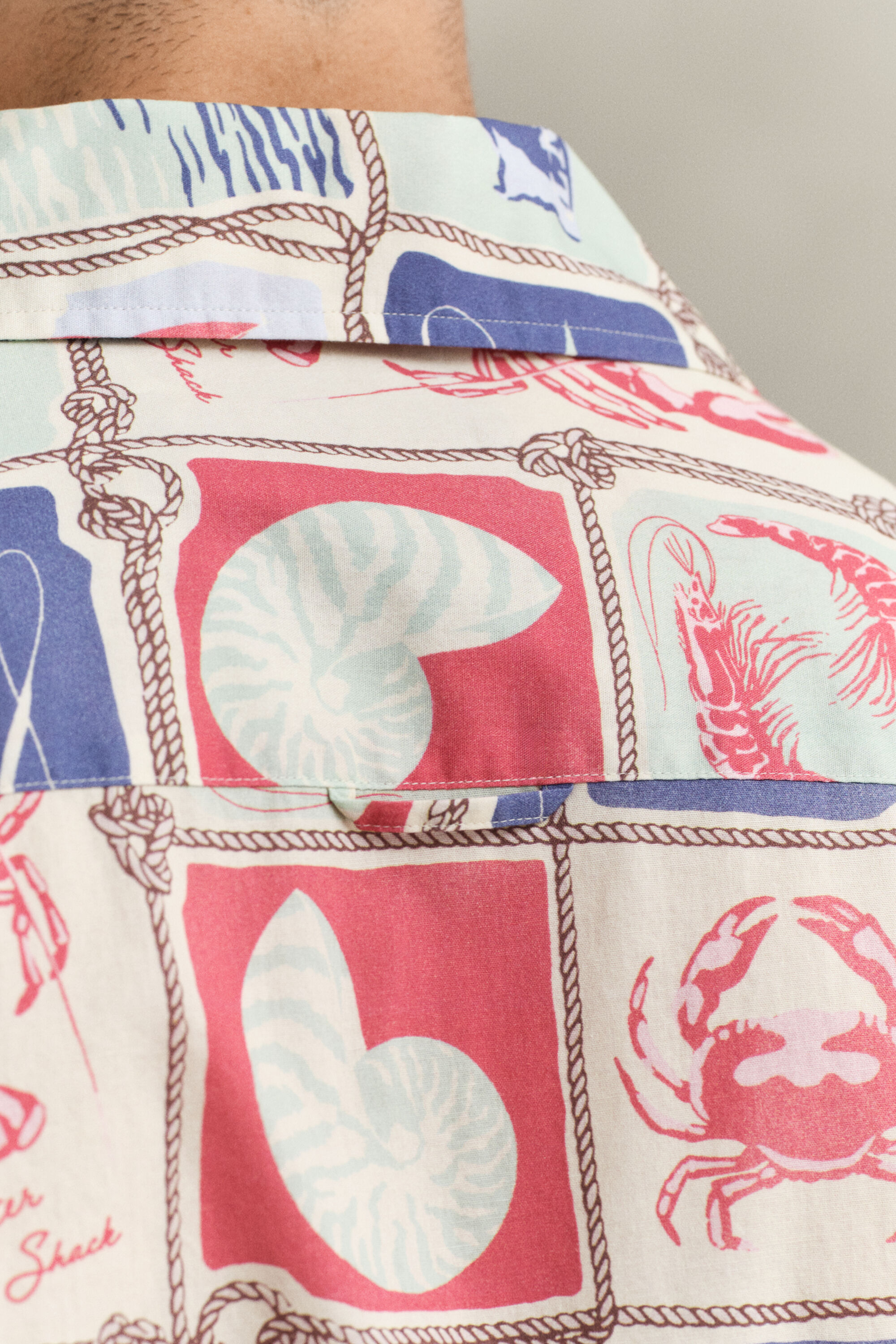 Nautical Kurzarmhemd mit Print