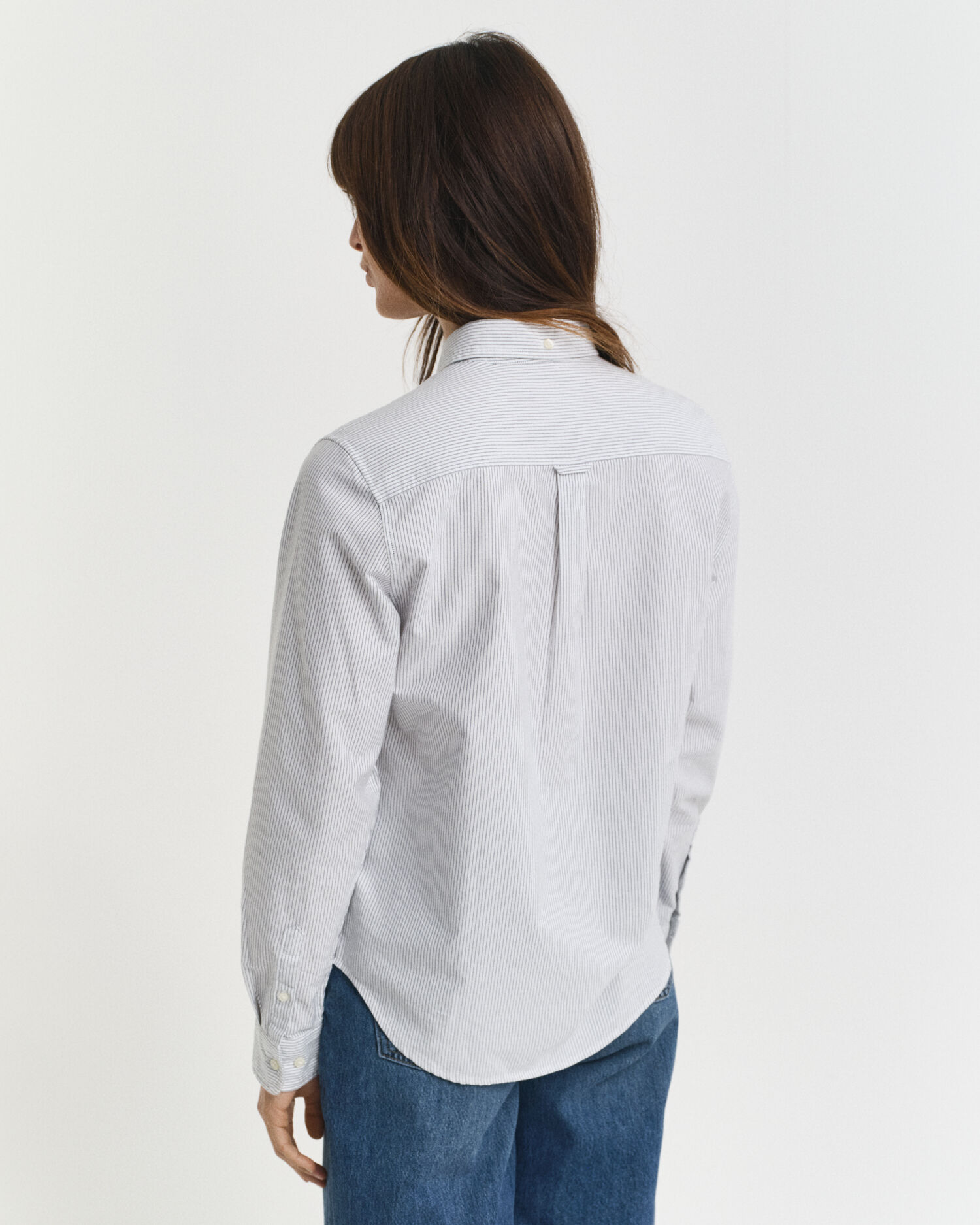 Regular Fit Classic Oxford-Bluse mit Streifen