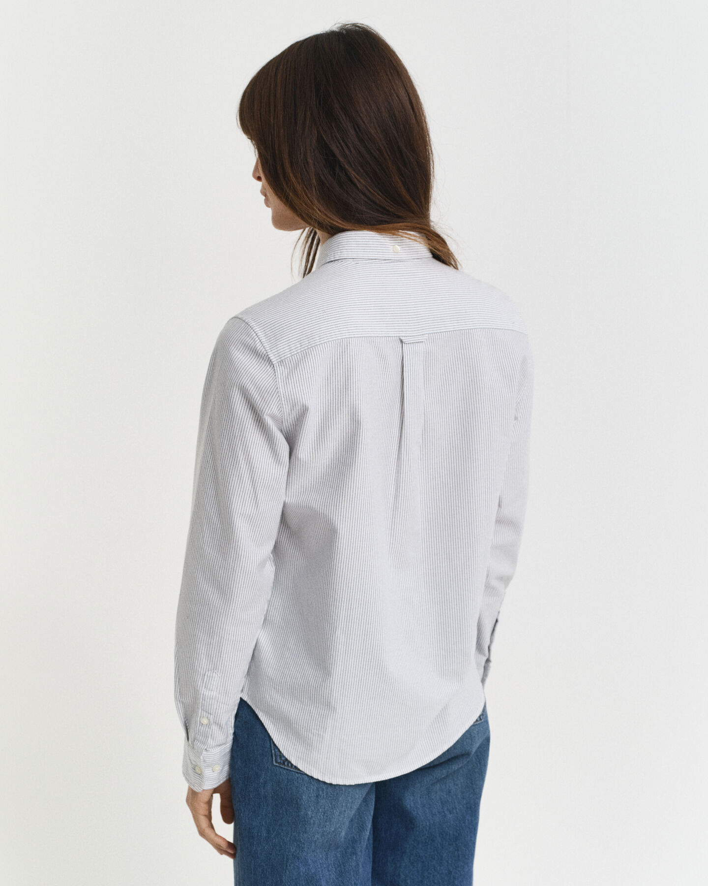 Regular Fit Classic Oxford-Bluse mit Streifen