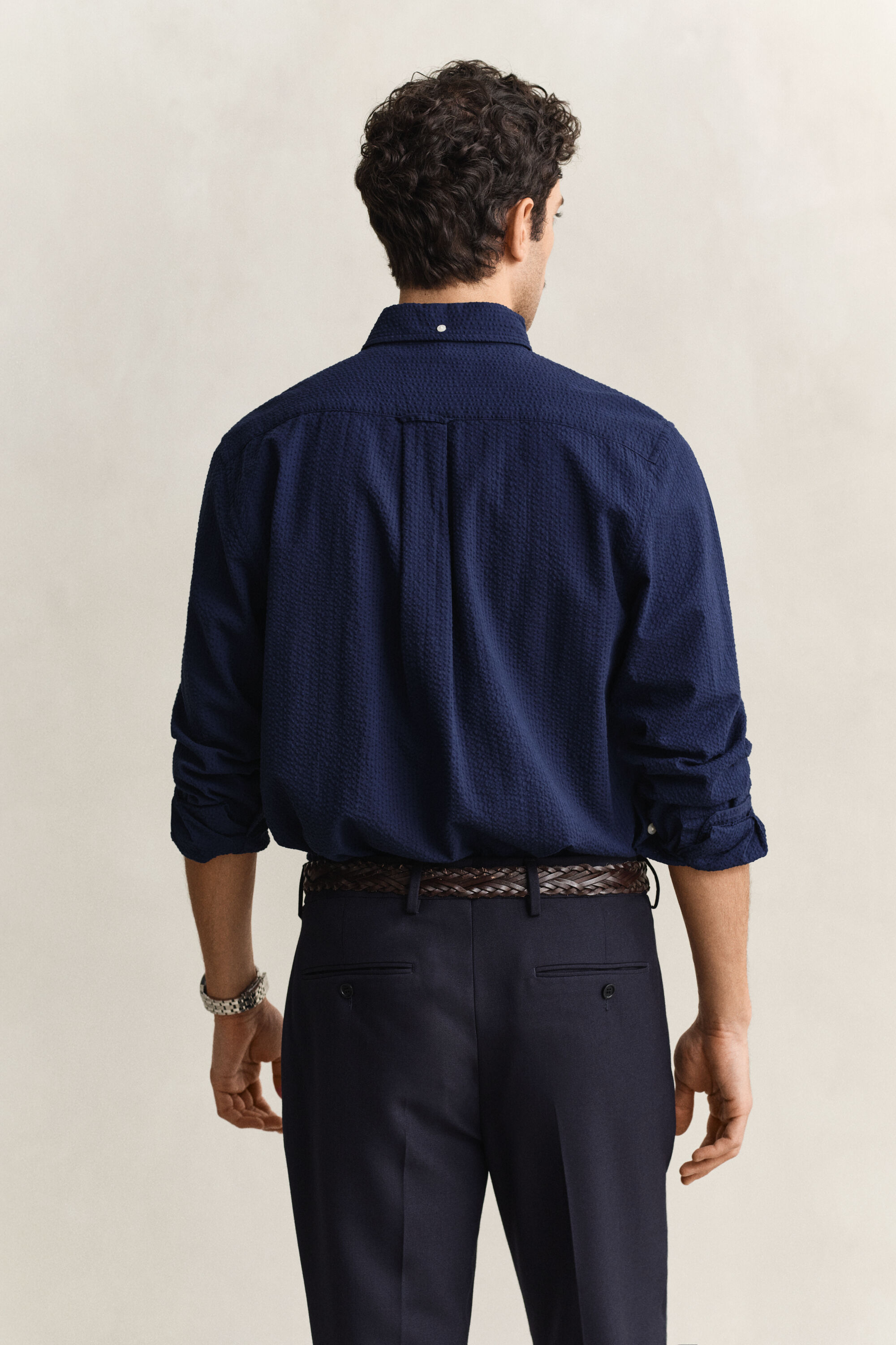 Regular Fit Seersucker Hemd