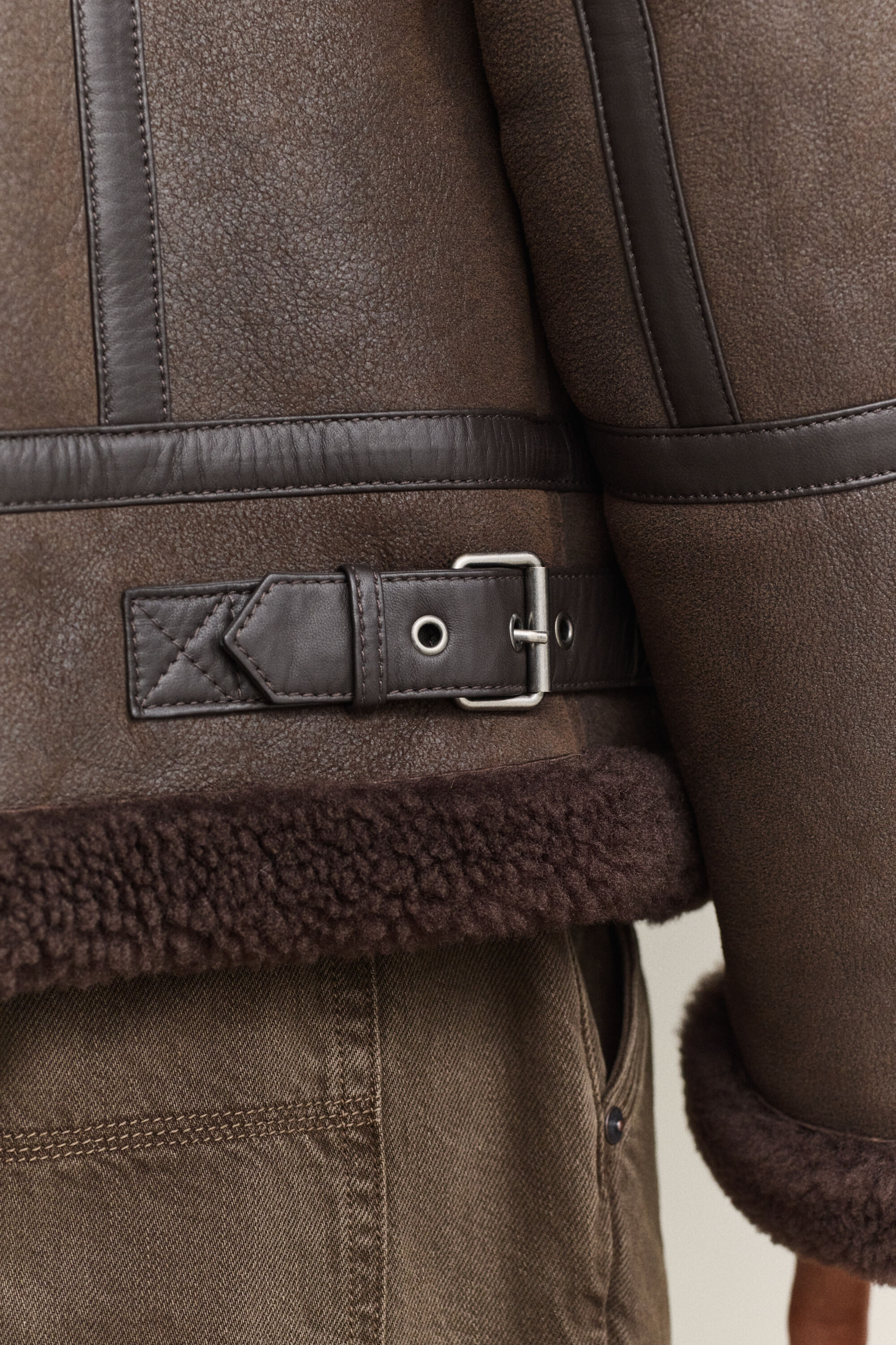 Shearling-Jacke