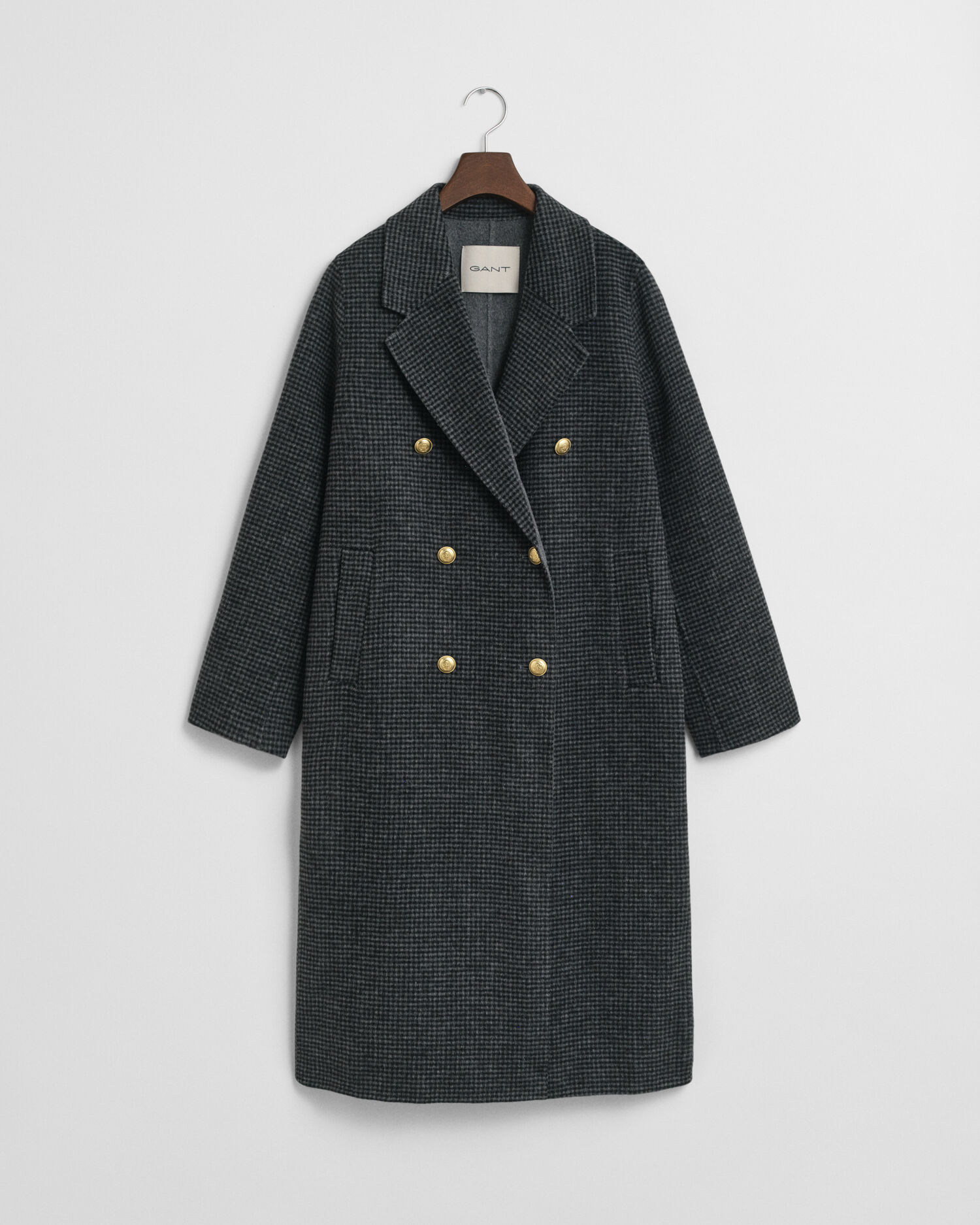 Handgenähter Mantel mit Karomuster