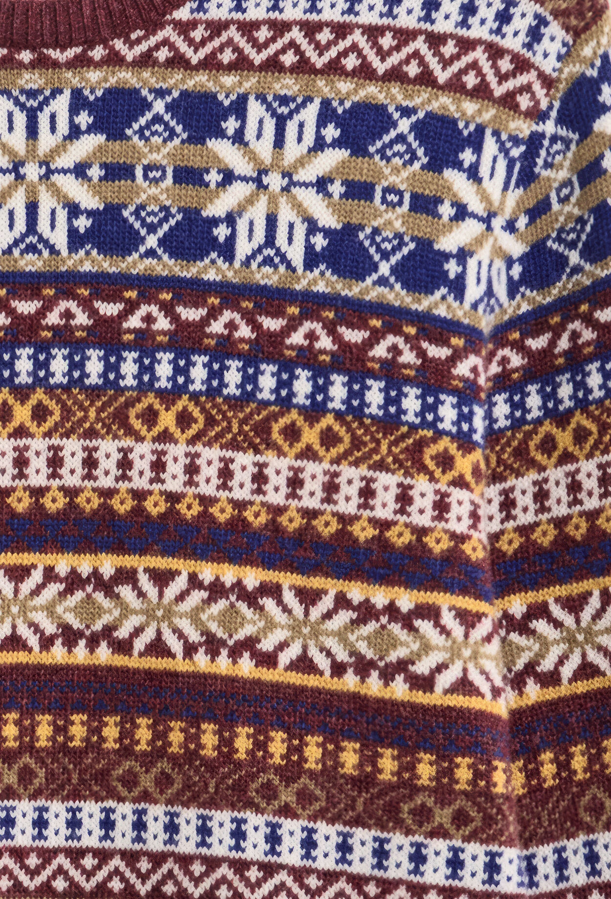 Fair Isle Rundhalspullover