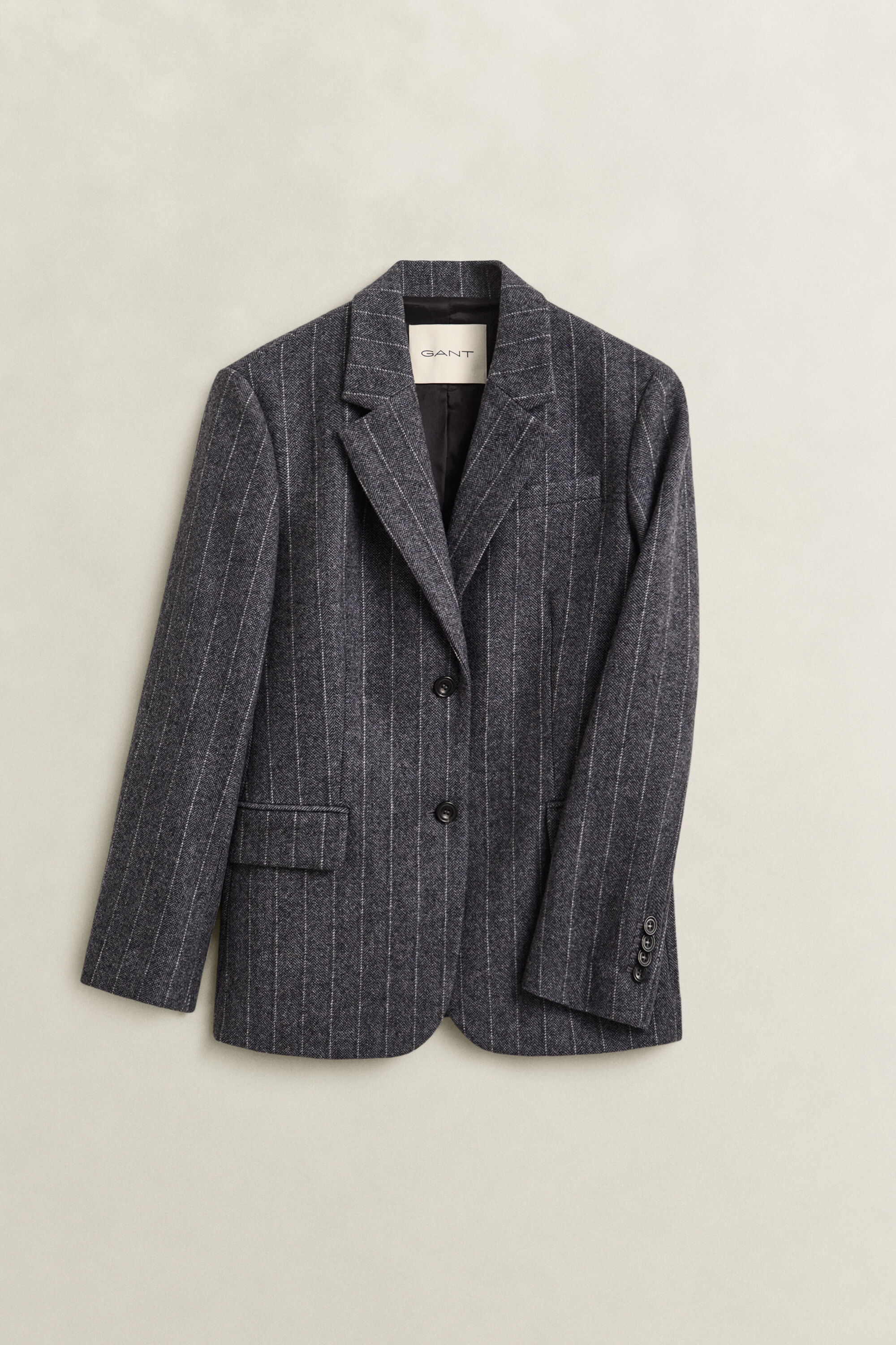 Sanduhr-Blazer mit Nadelstreifen