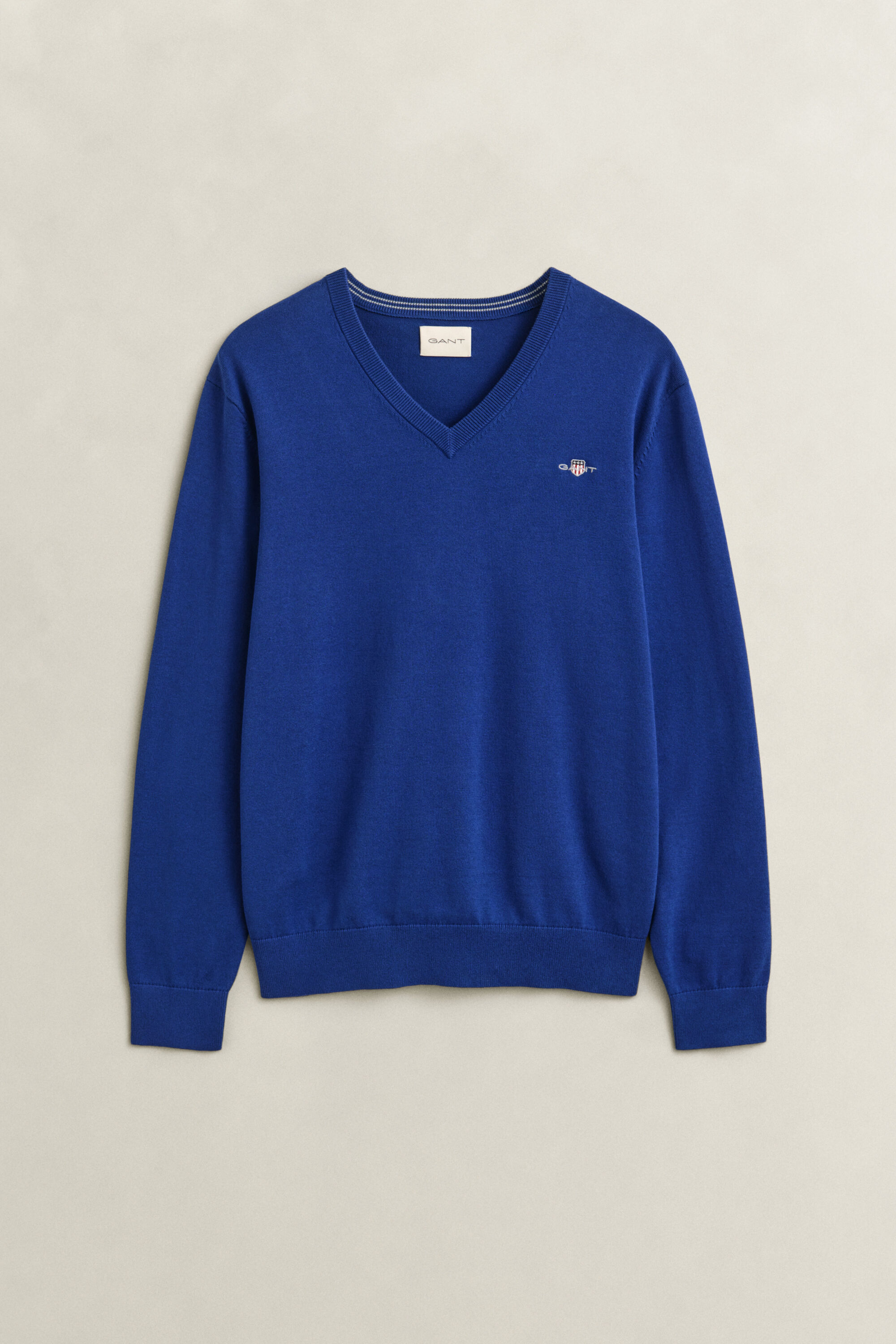 Klassischer V-Neck Pullover aus Baumwolle