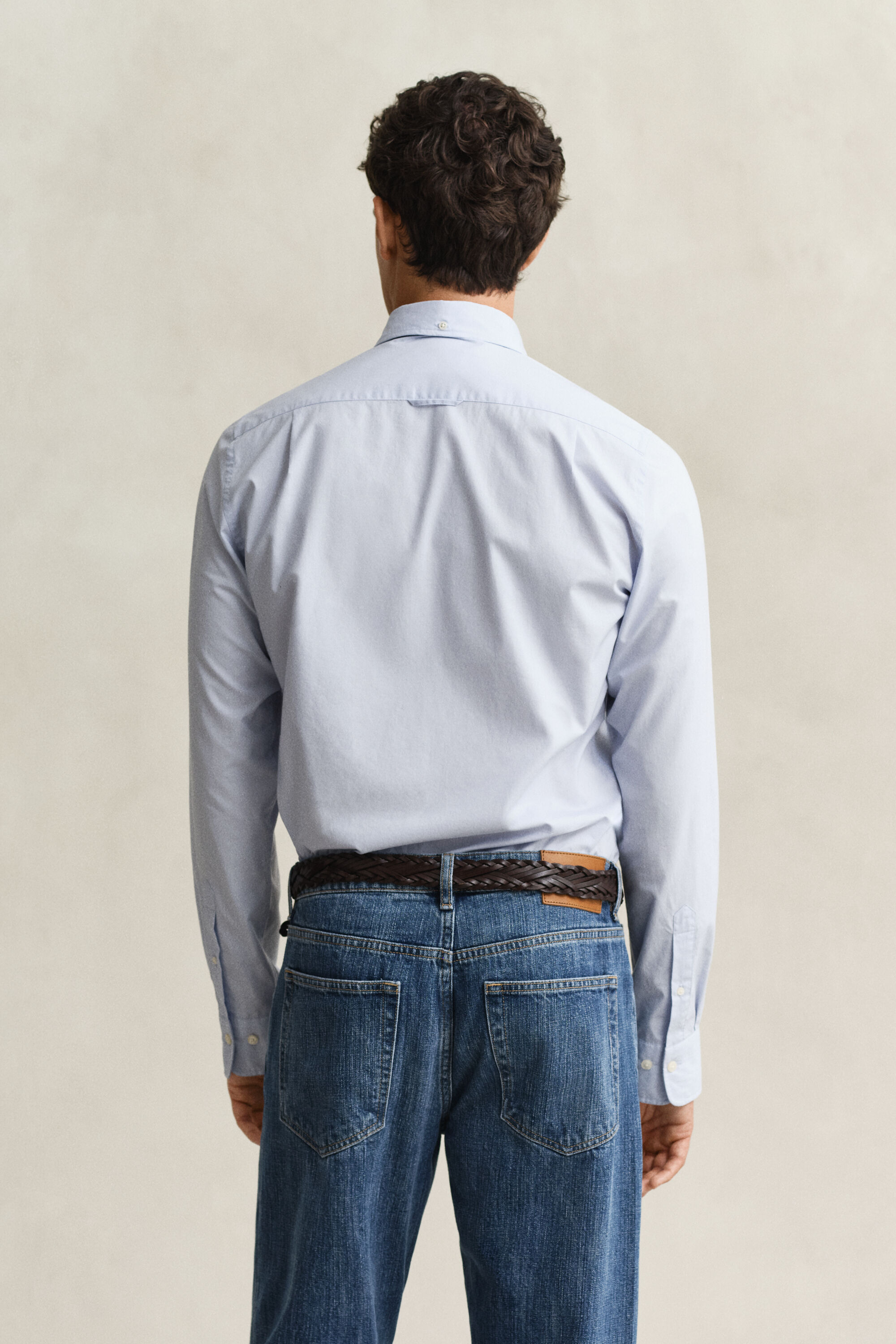 Slim Fit Classic Popeline Hemd