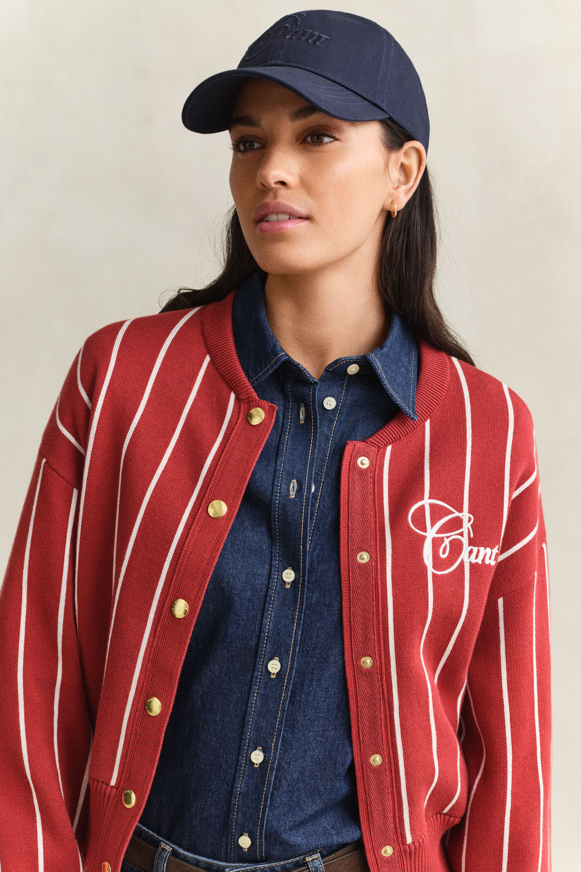 Gestrickte Gant Varsity Jacke