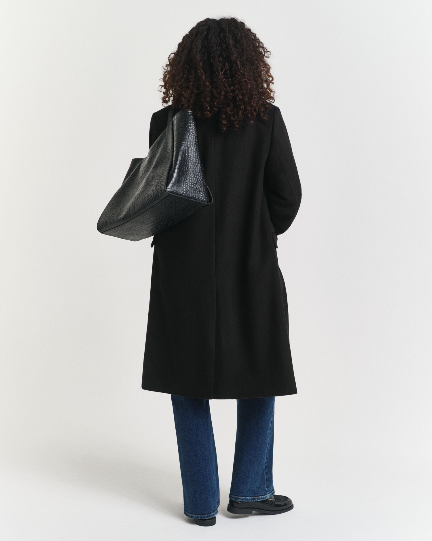 Taillierter Classic Mantel aus Wollmischung