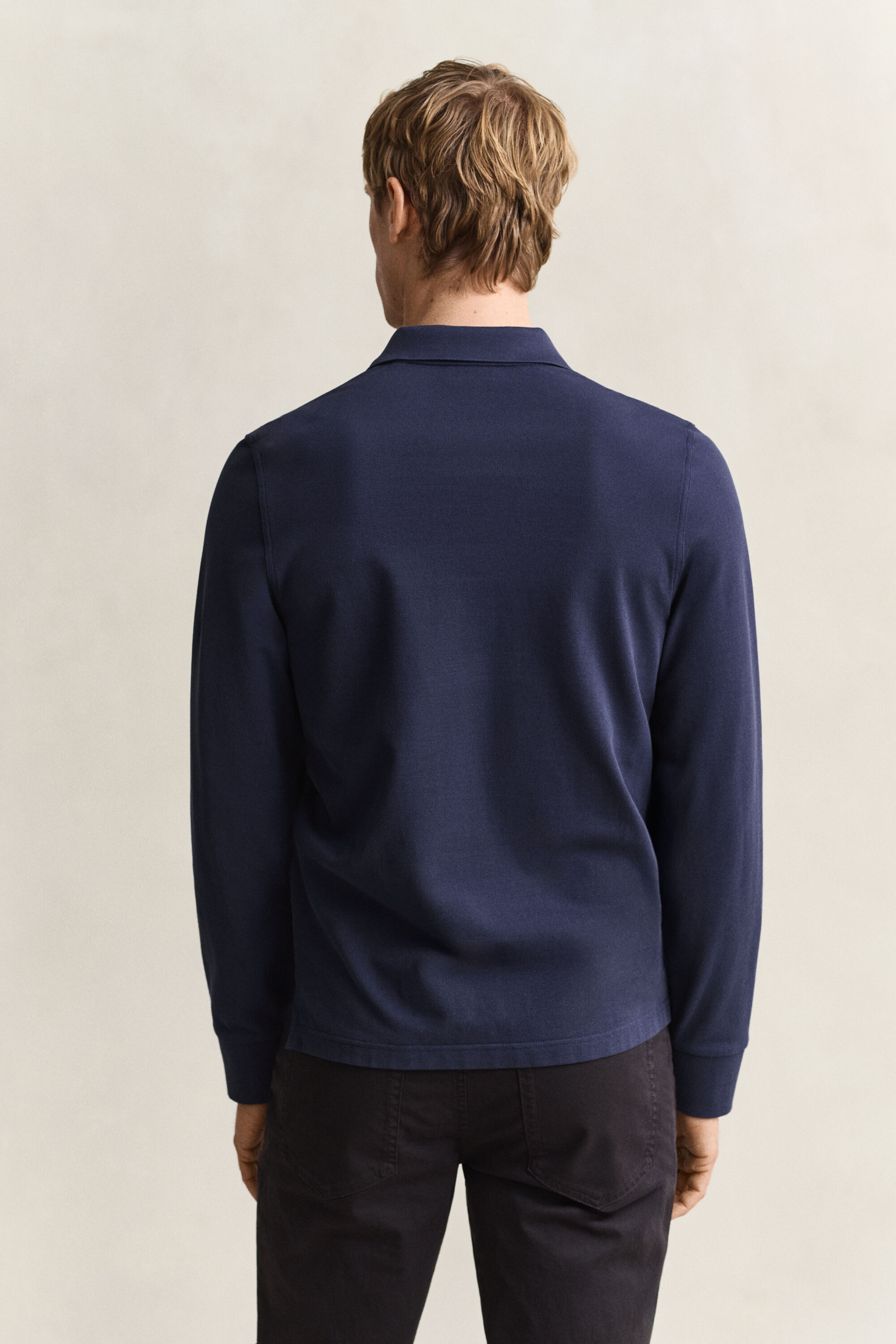 Langarm-Poloshirt