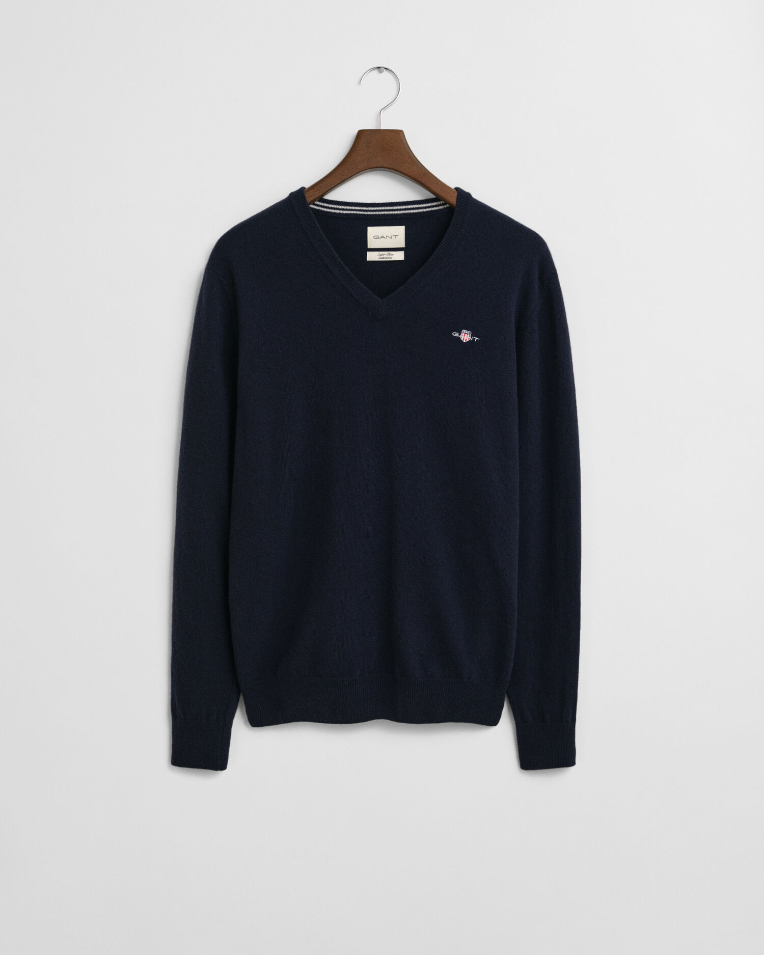 Superfine Lambswool V-Neck Pullover