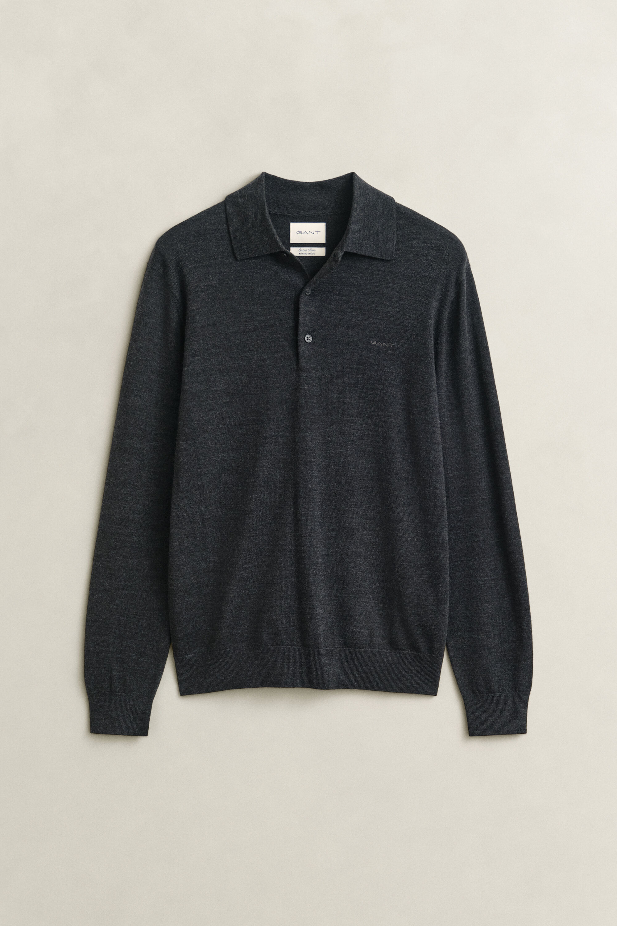 Polopullover aus extrafeiner Merinowolle