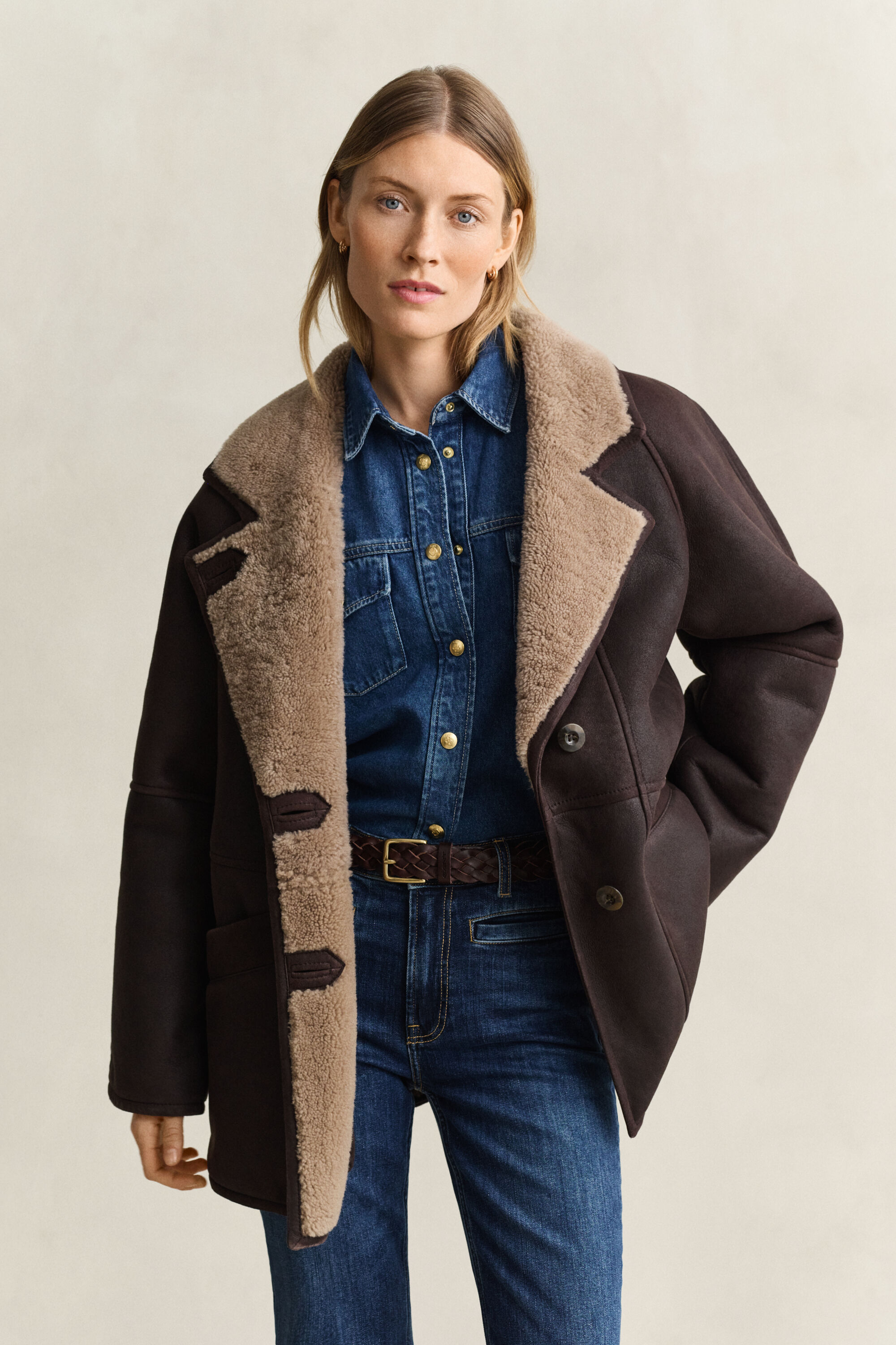 Shearling-Jacke