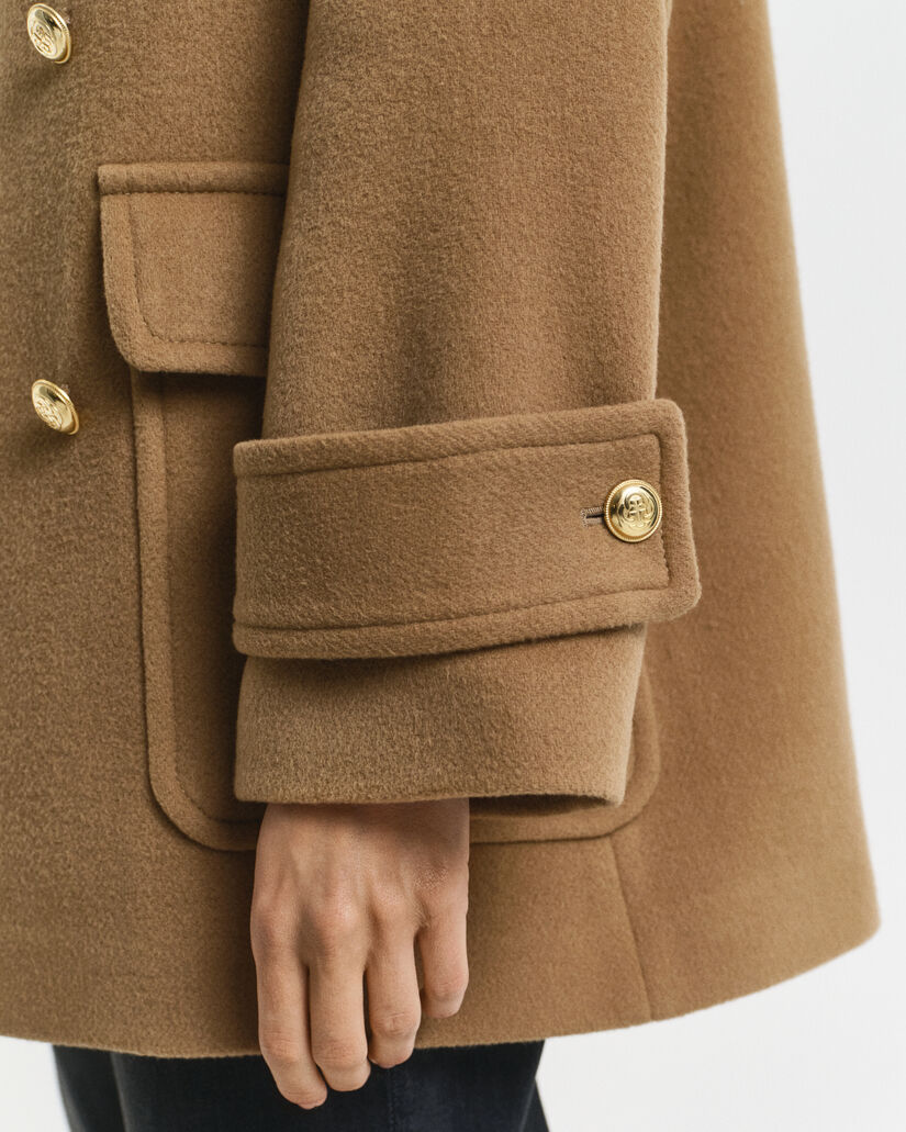 Mittellanger Caban aus Wolle