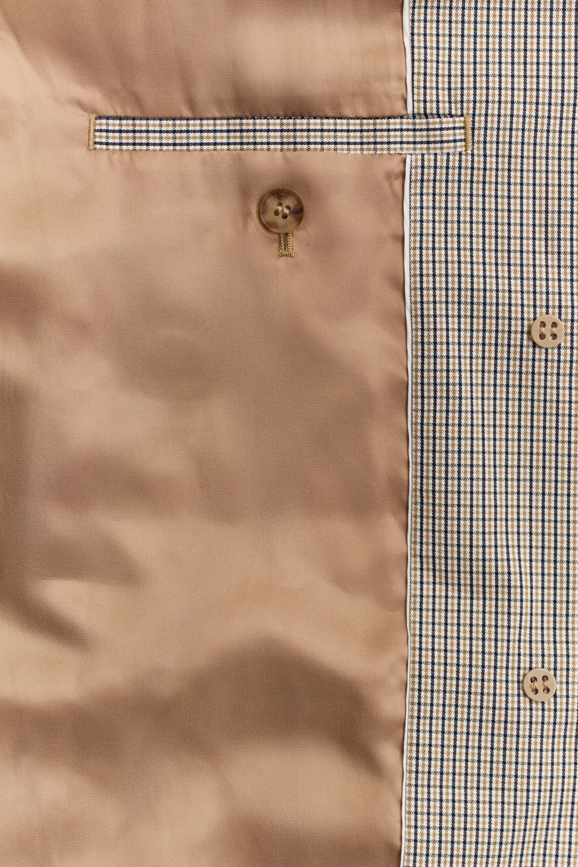 Karierter Kurzmantel