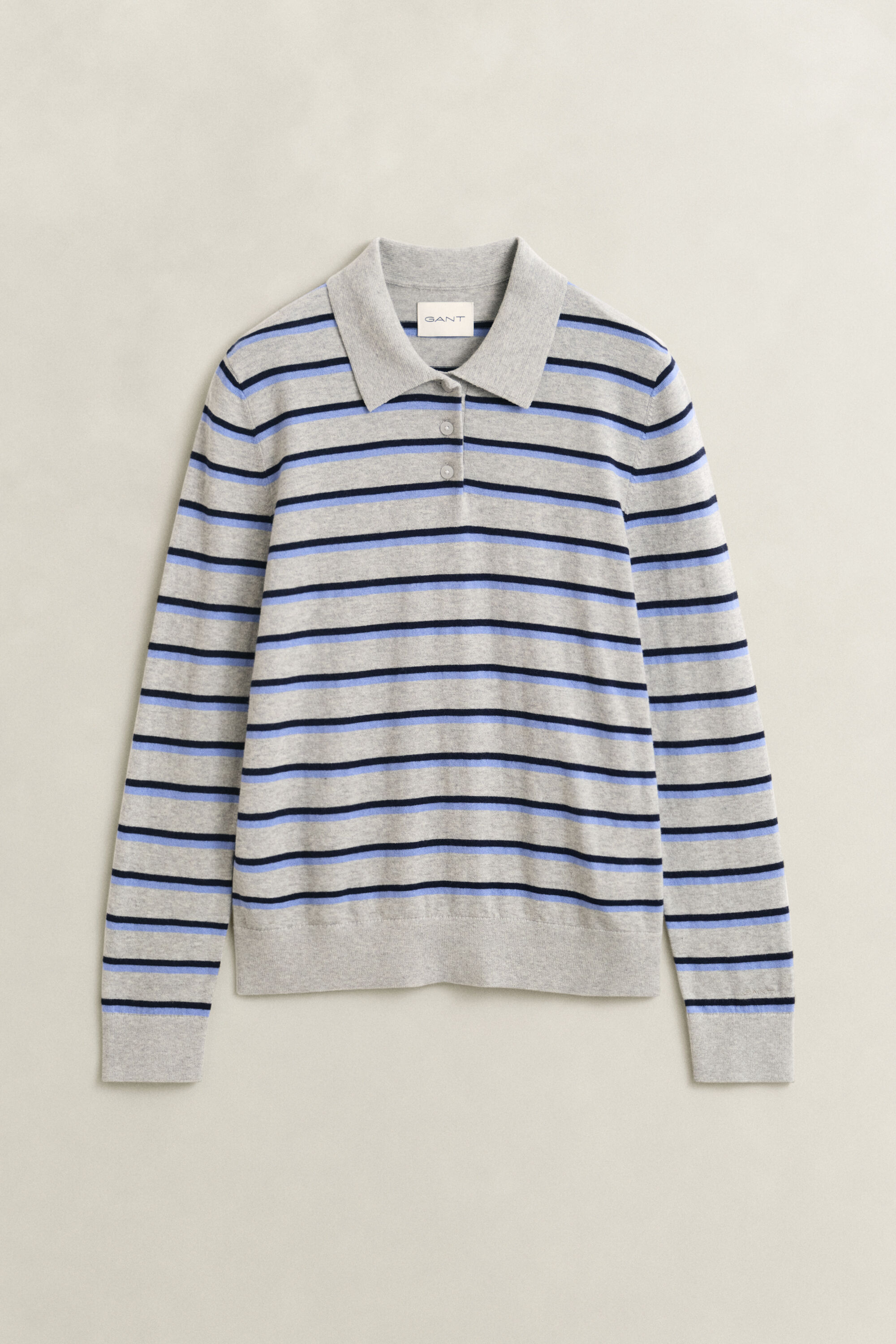 Gestreifter Feinstrickpullover