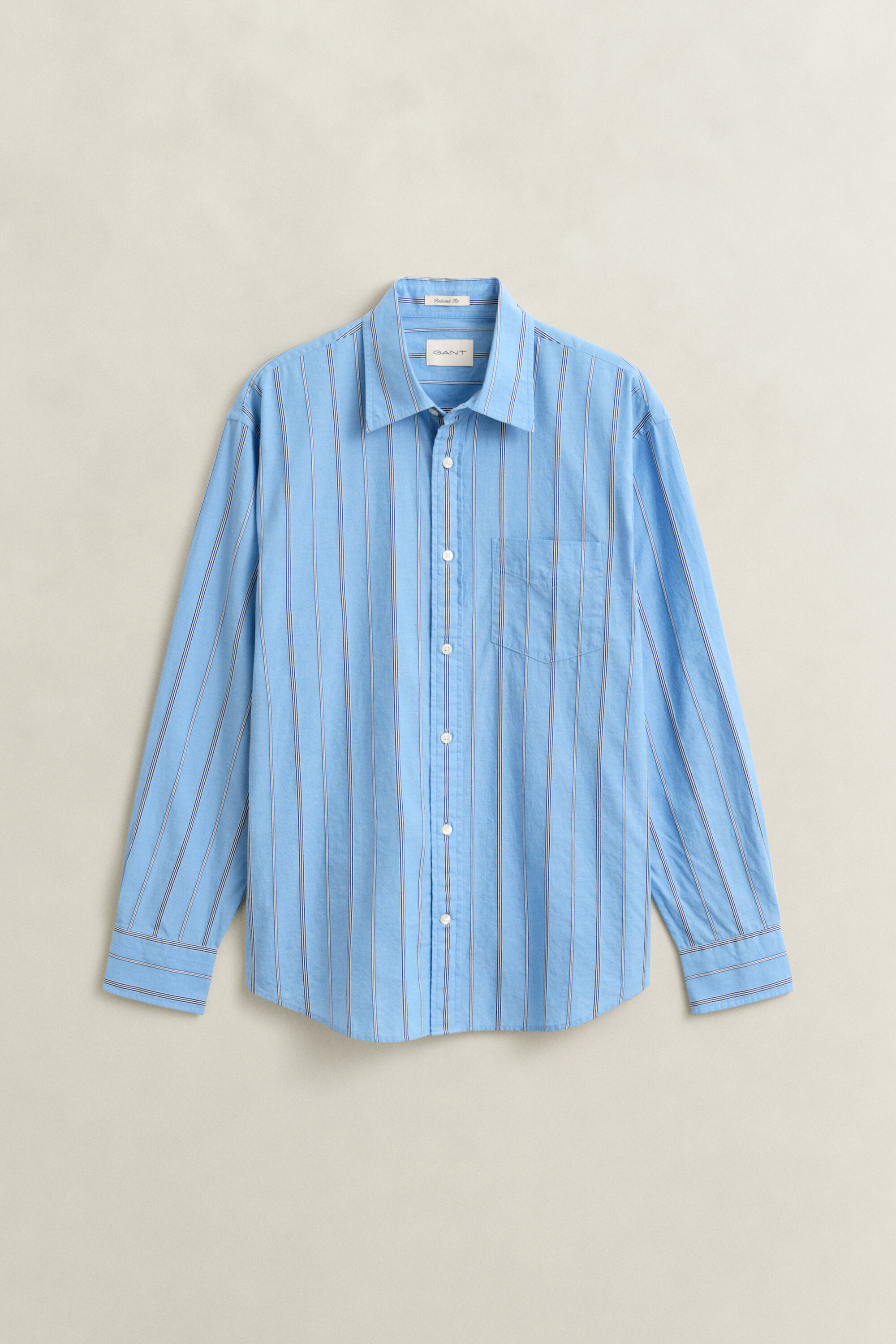 Relaxed Fit Dobby Stripe Hemd