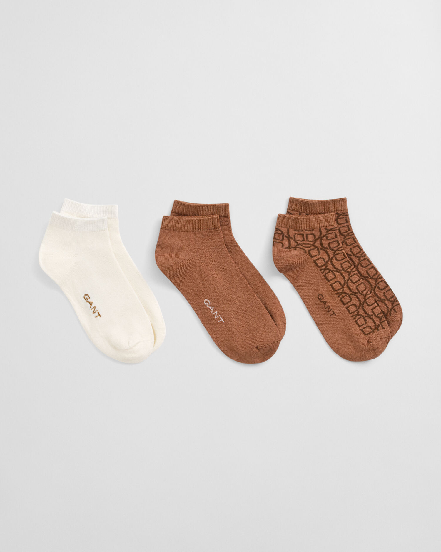 3er-Pack Monogram Knöchelsocken