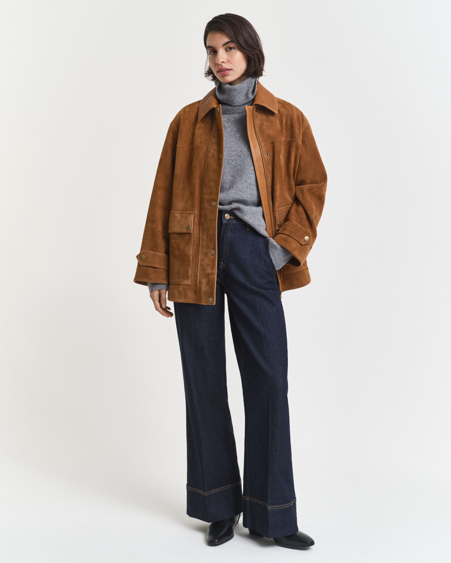 Weicher Rollkragenpullover aus Wolle mit Kaschmiranteil