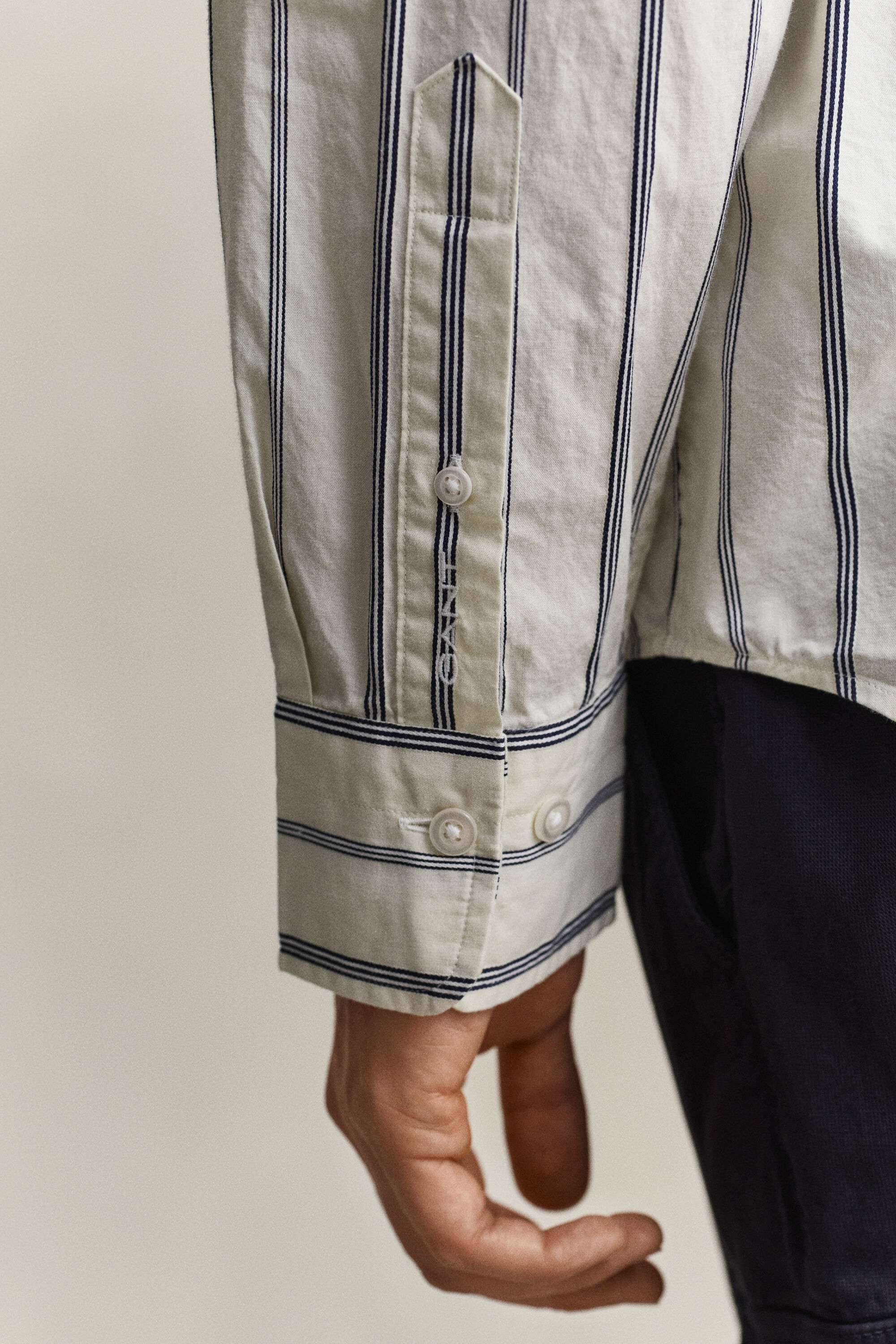 Relaxed Fit Dobby Stripe Hemd