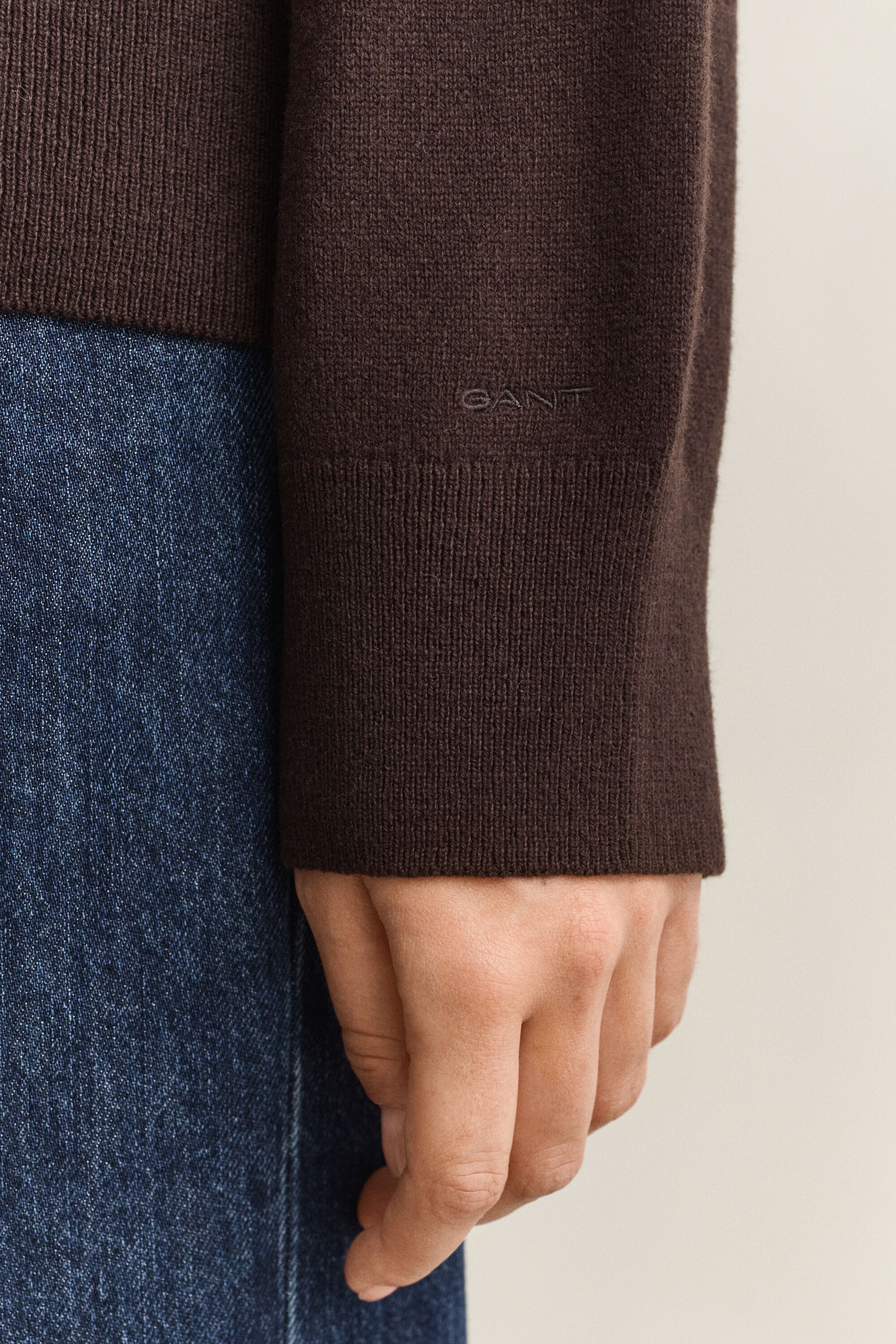 Stehkragenpullover aus feiner Lambswool