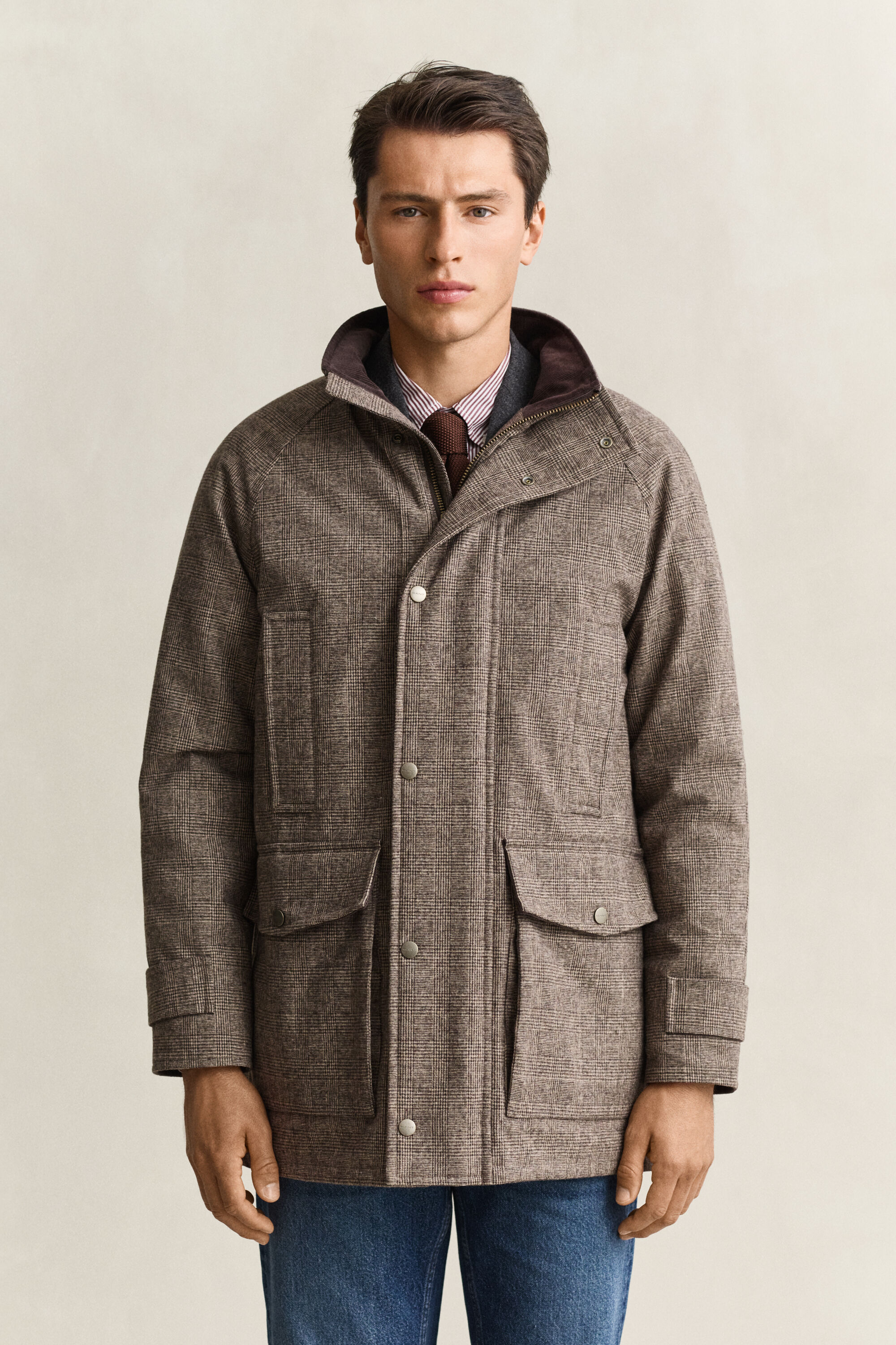 Double Decker Jacke aus Wollmix