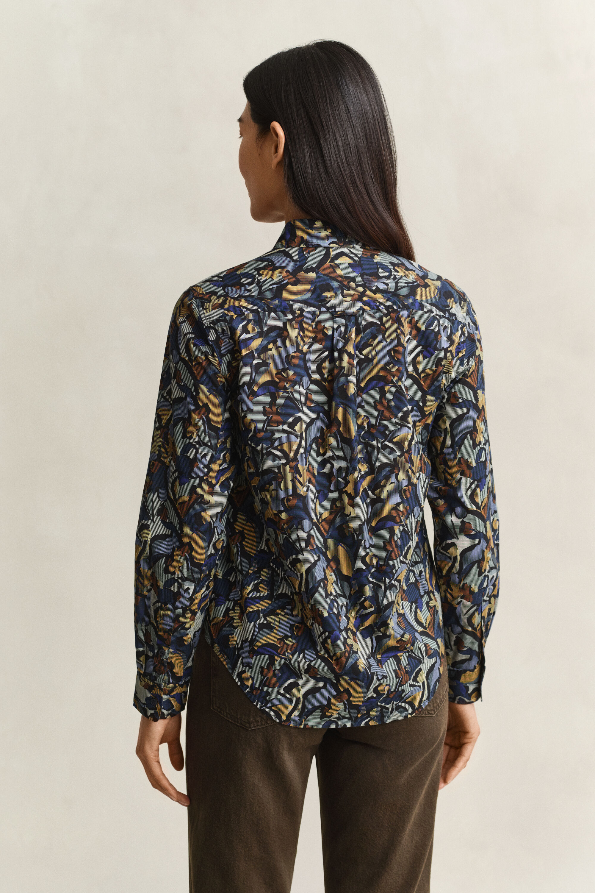 Bedruckte Bluse aus Baumwoll-Voile