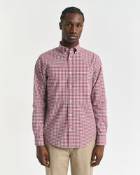 Regular Fit Classic Gingham Popeline Hemd