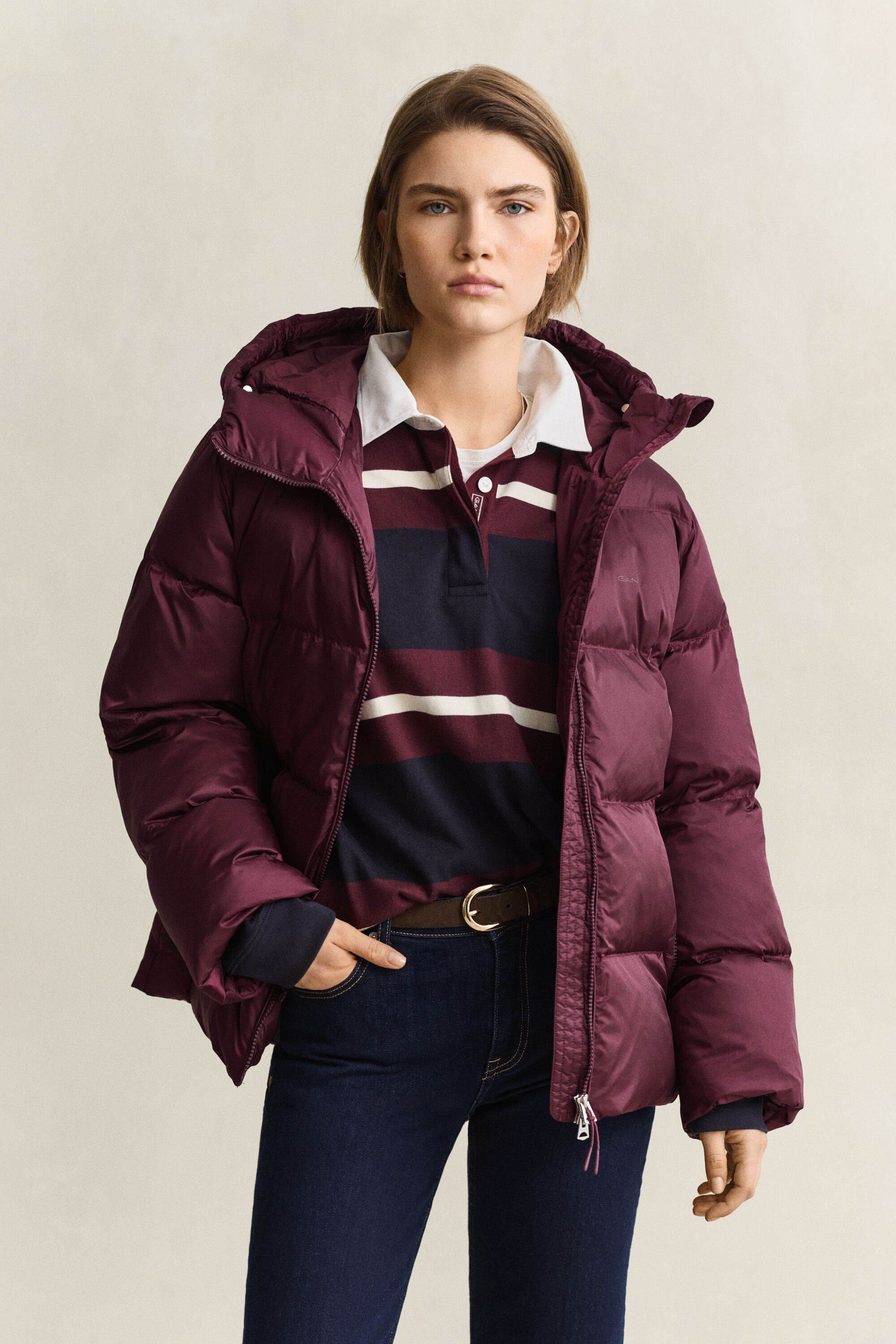Steppjacke mit mittlerer Wattierung