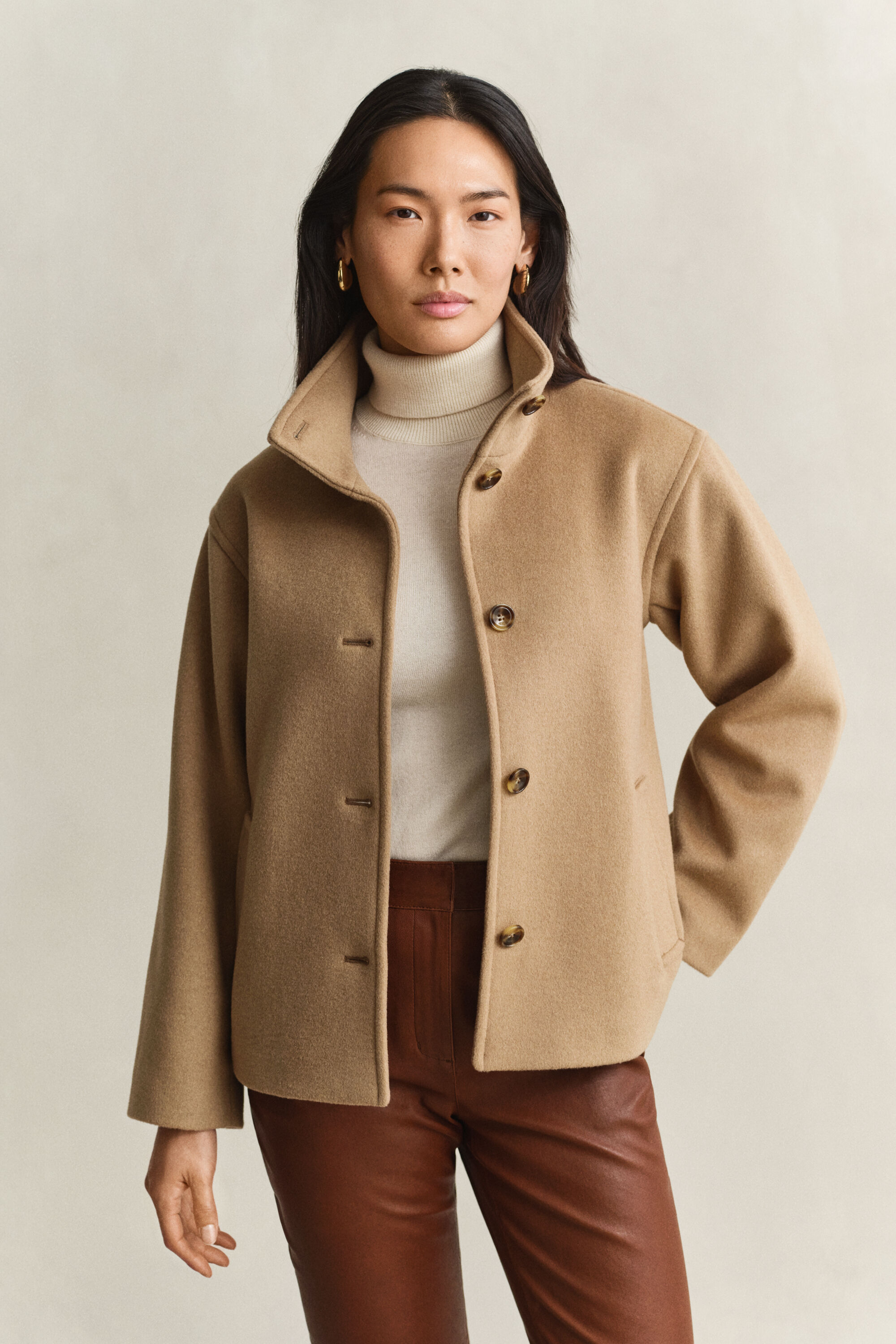 Jacke aus Wollmischung
