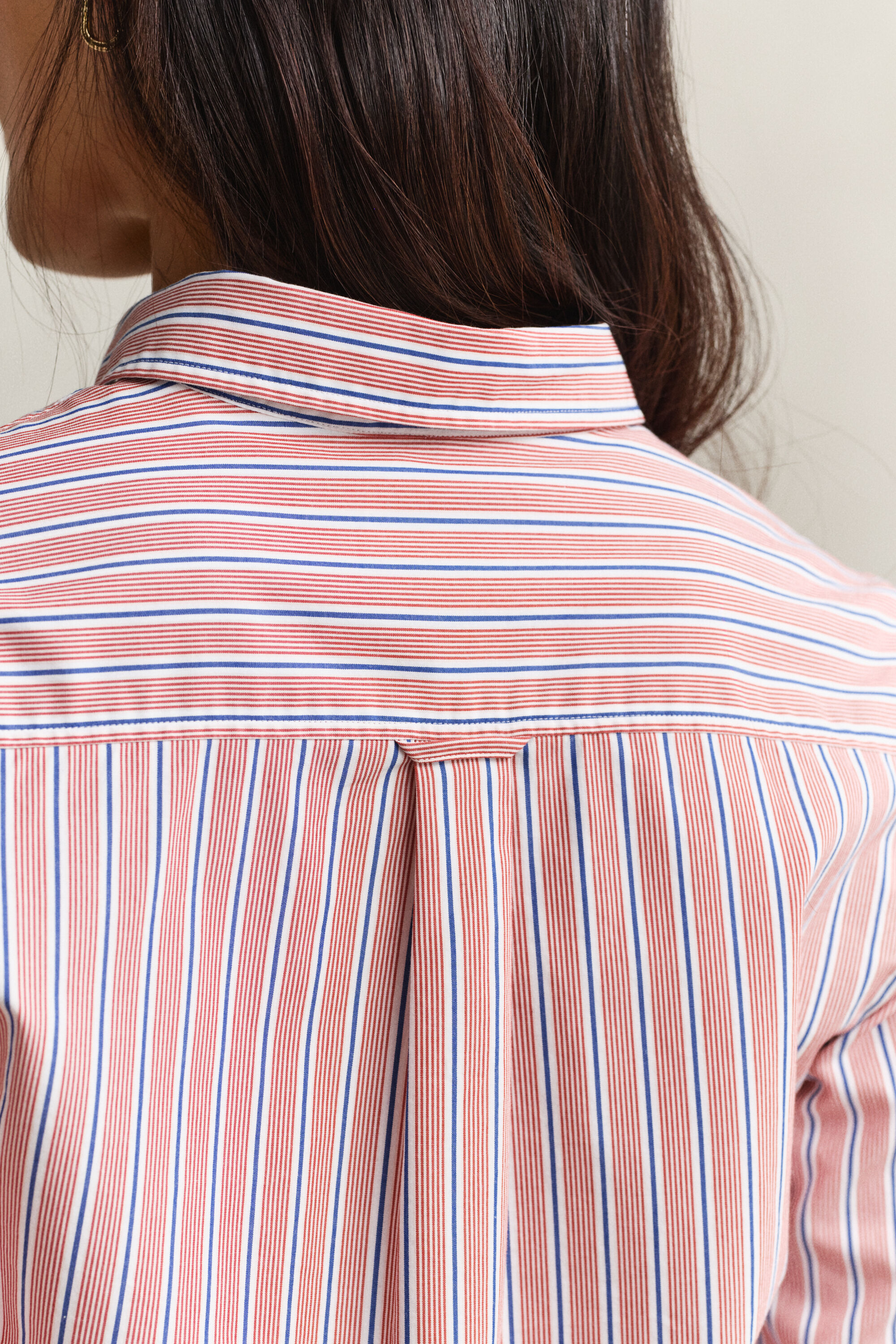 Regular Fit Classic Popeline-Bluse mit Streifen