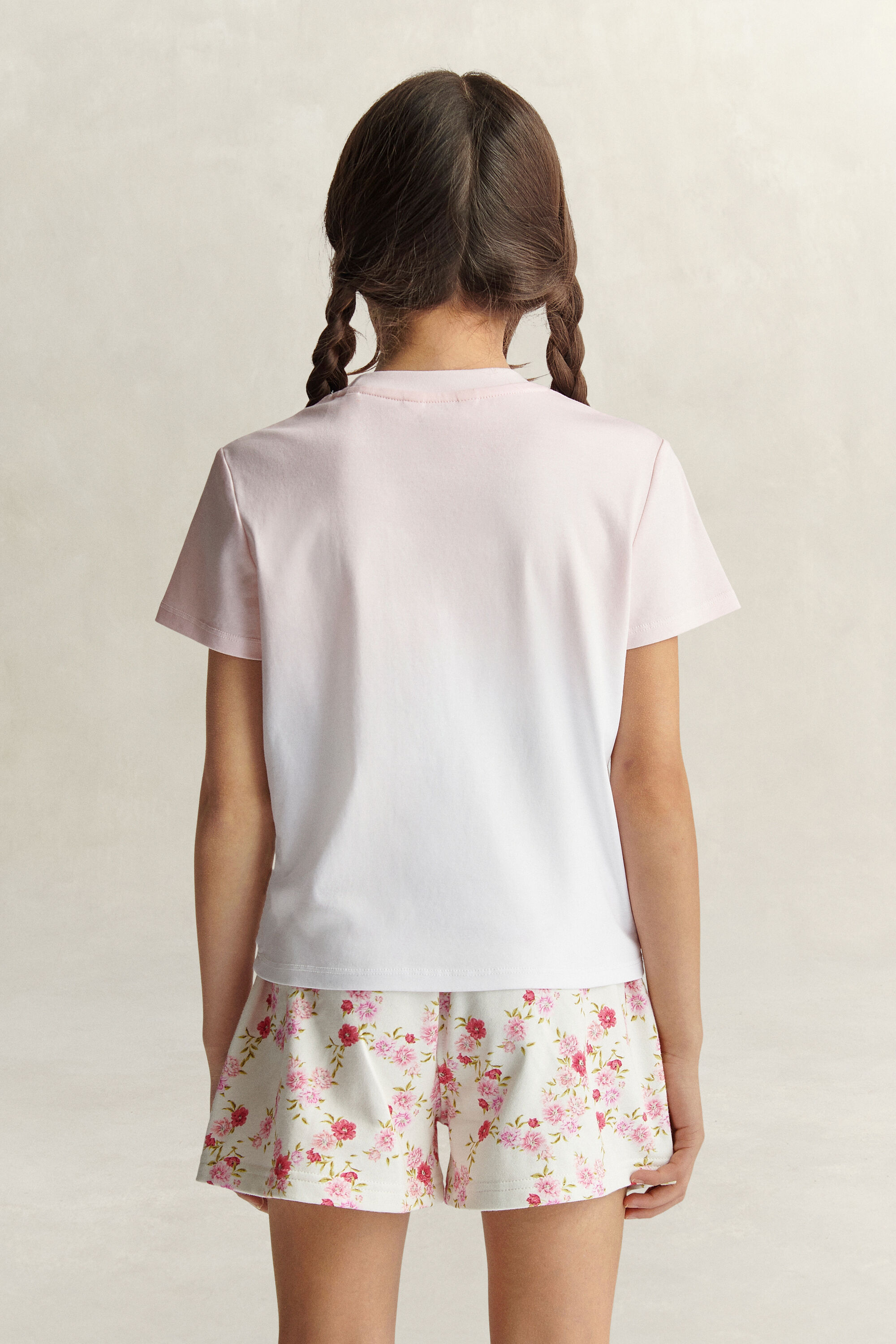 Teen Girls Graphic T-Shirt mit Blumenprint