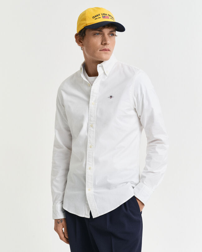 Slim Fit Oxford-Hemd mit Stretch