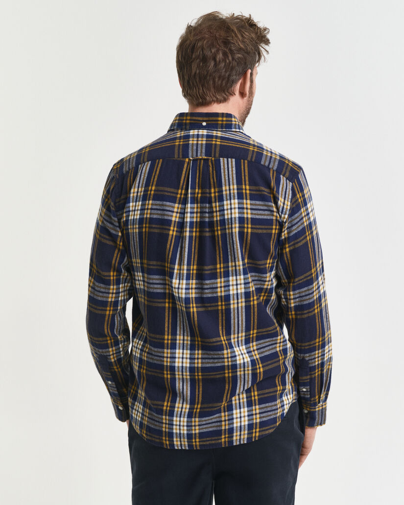 Regular Fit Windblown Flannel Karohemd