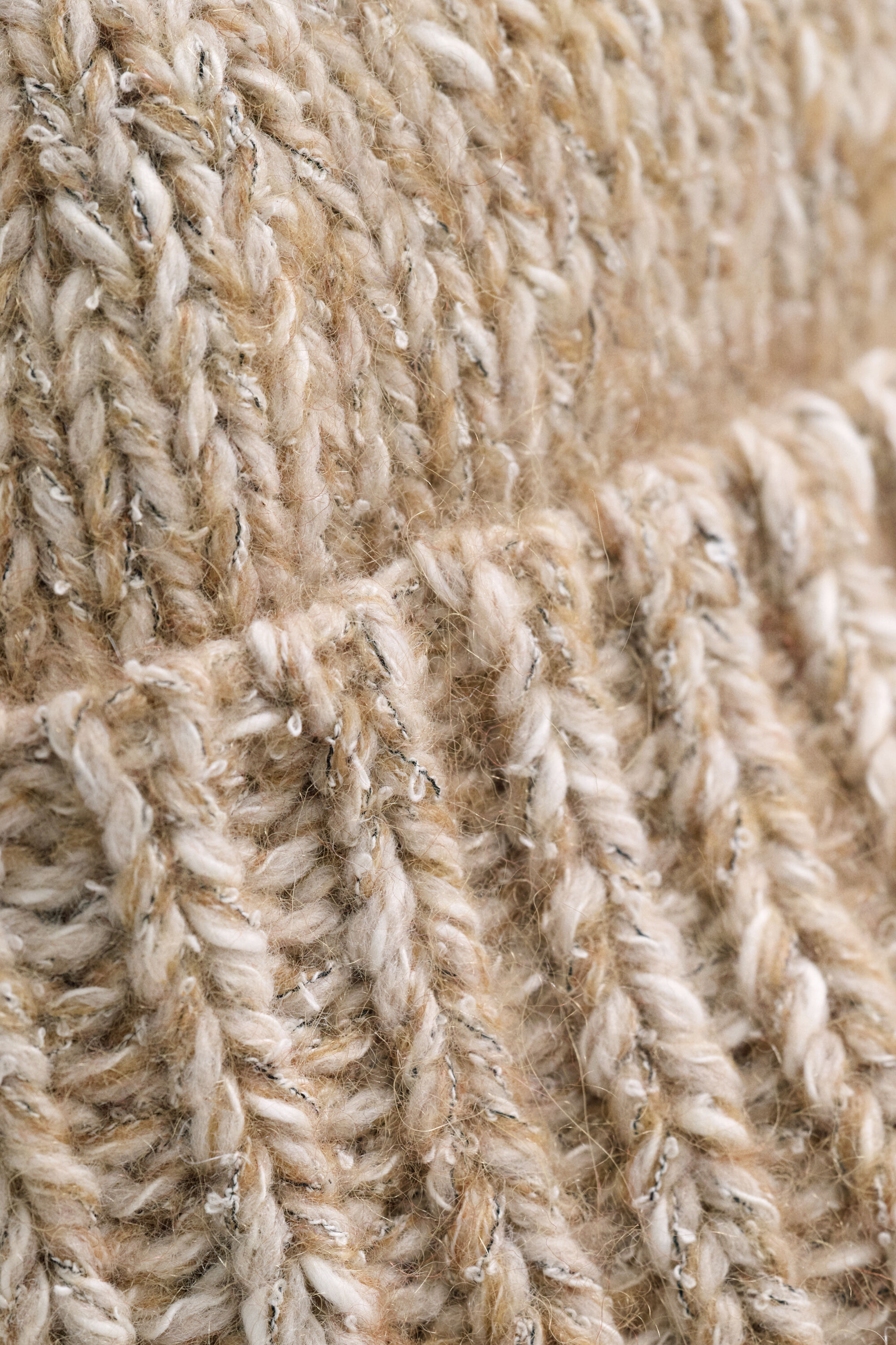 Beanie aus Mouliné-Wollgemisch