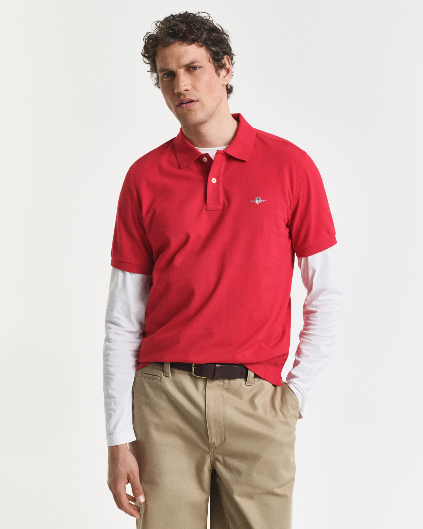 Regular Fit Shield Piqu&eacute; Poloshirt