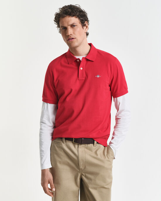 Regular Fit Shield Piqu&eacute; Poloshirt