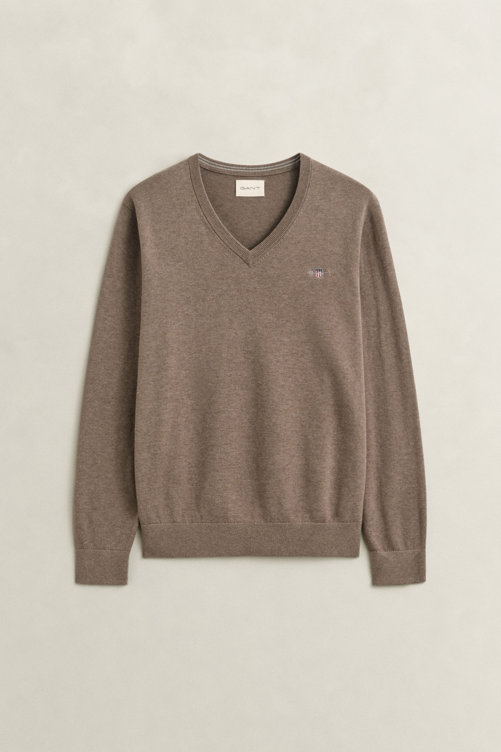 Klassischer V-Neck Pullover aus Baumwolle