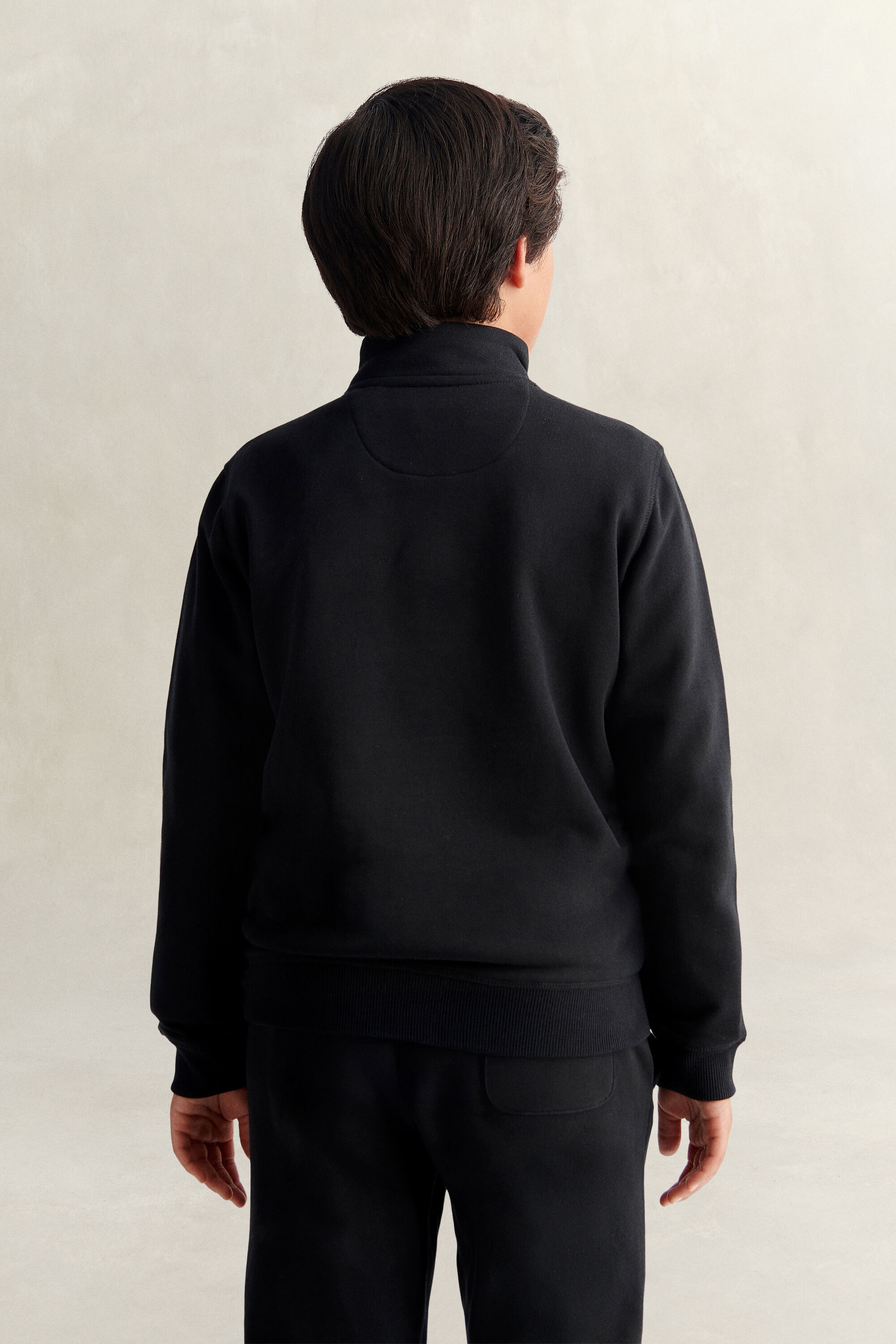 Teen Boys Shield Sweatshirt mit Reißverschlusskragen