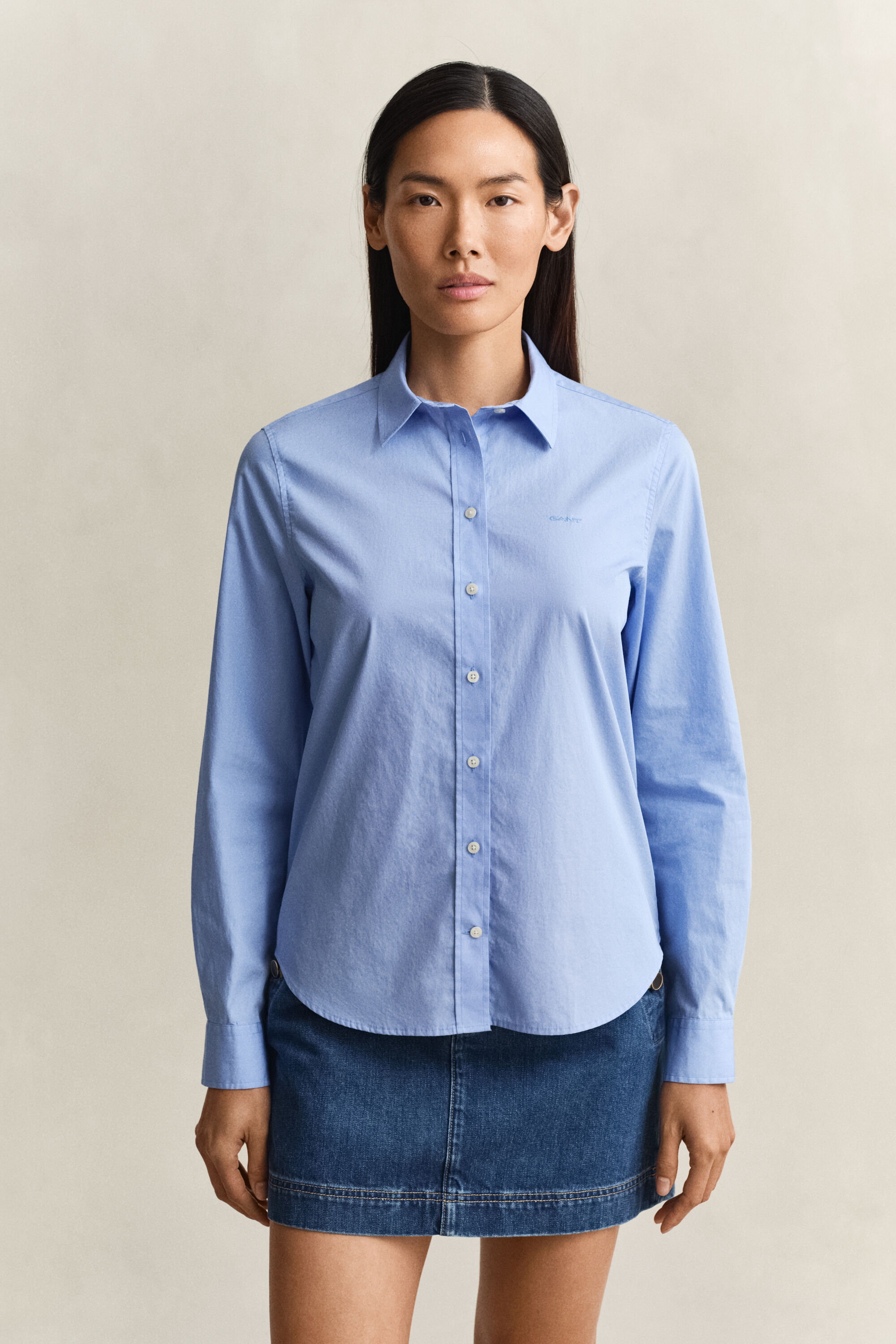 Regular Fit Classic Popeline Bluse