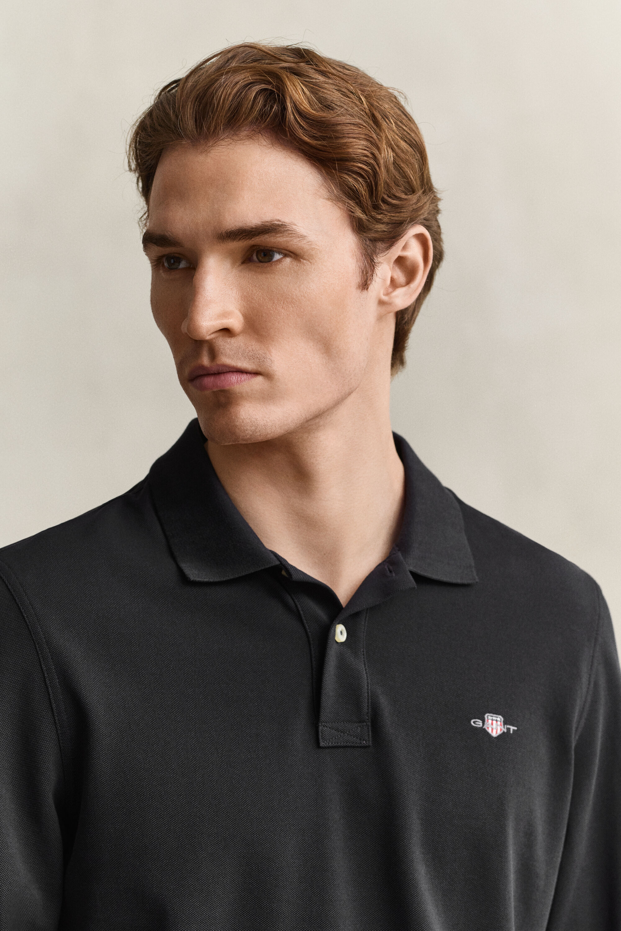 Langarm-Poloshirt