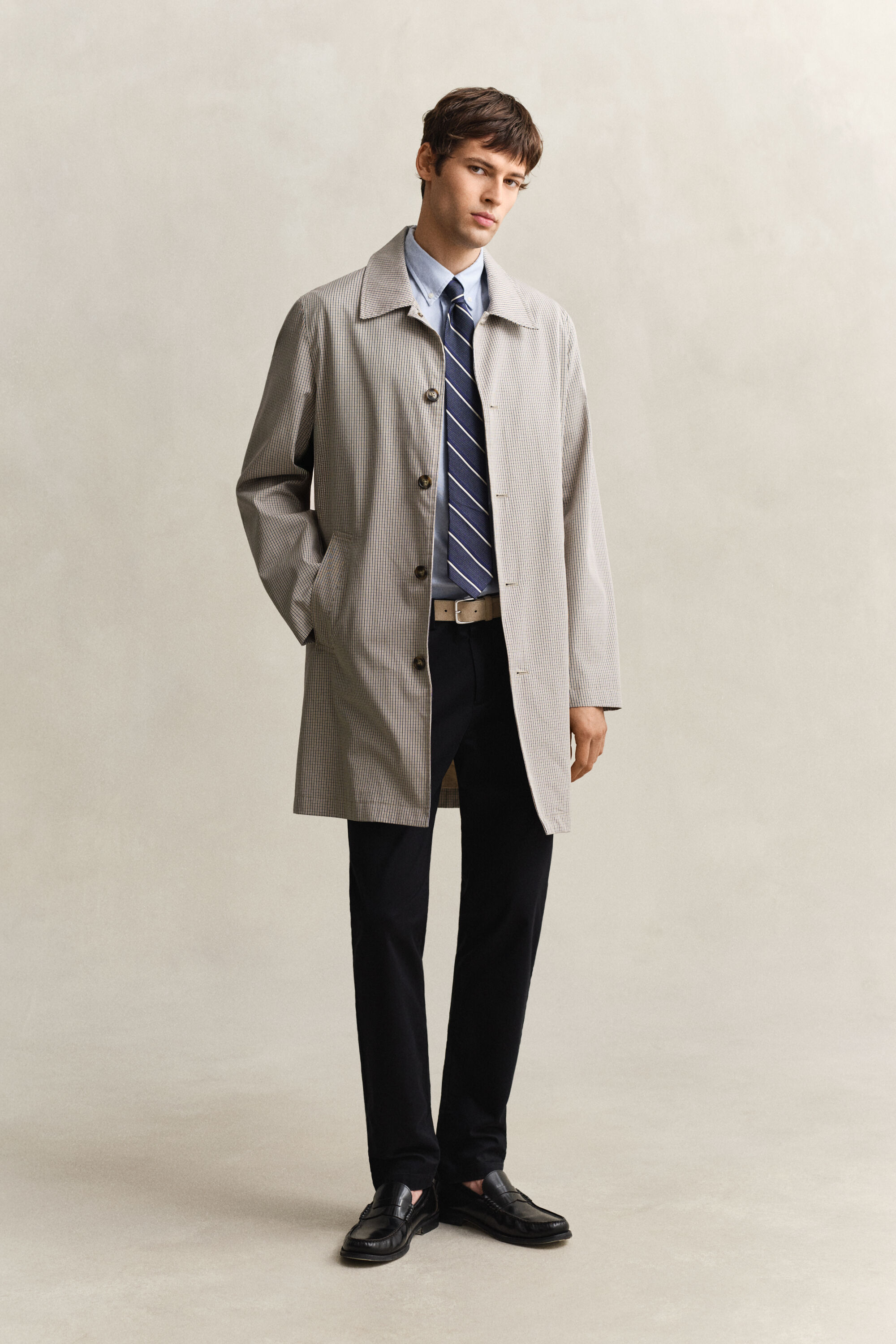 Kurzmantel aus Baumwollmischung