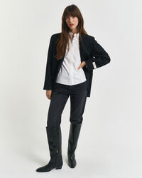 Klassische Oxford-Bluse mit R&uuml;schen