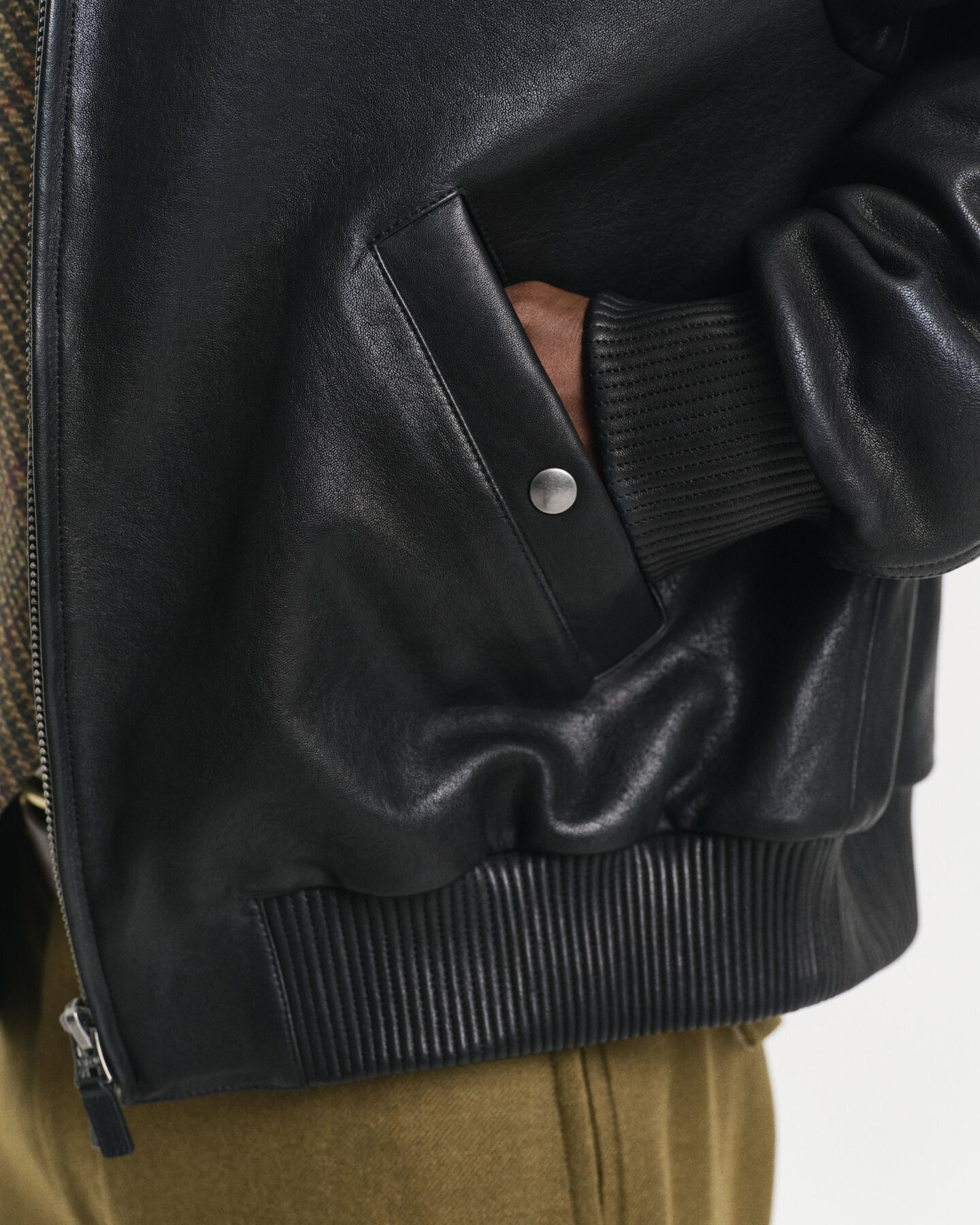 Harrington Jacke aus Leder