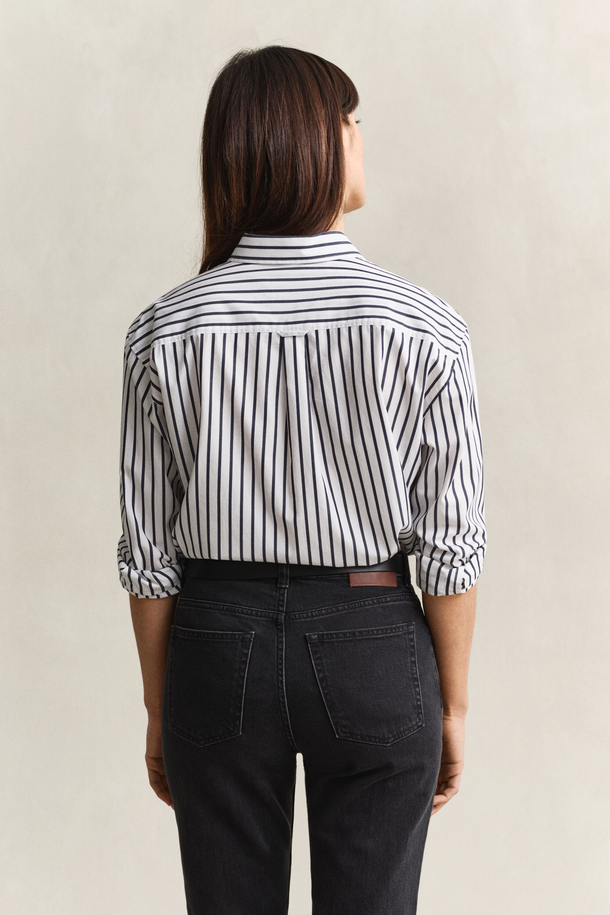 Relaxed Fit Classic Popeline-Bluse mit Streifen